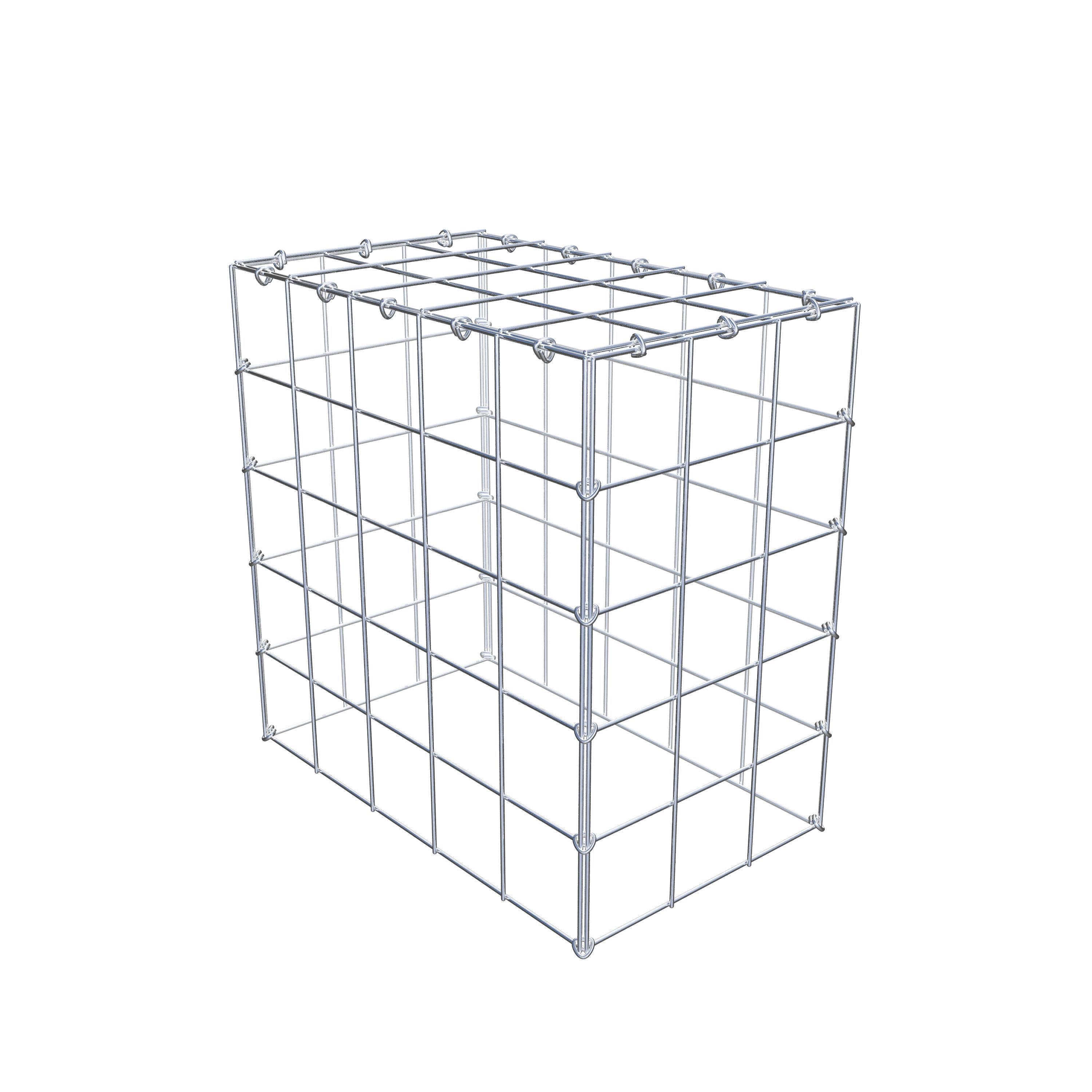 Schanskorf type 3 50 cm x 50 cm x 30 cm (L x H x D), maaswijdte 10 cm x 10 cm, C-ring