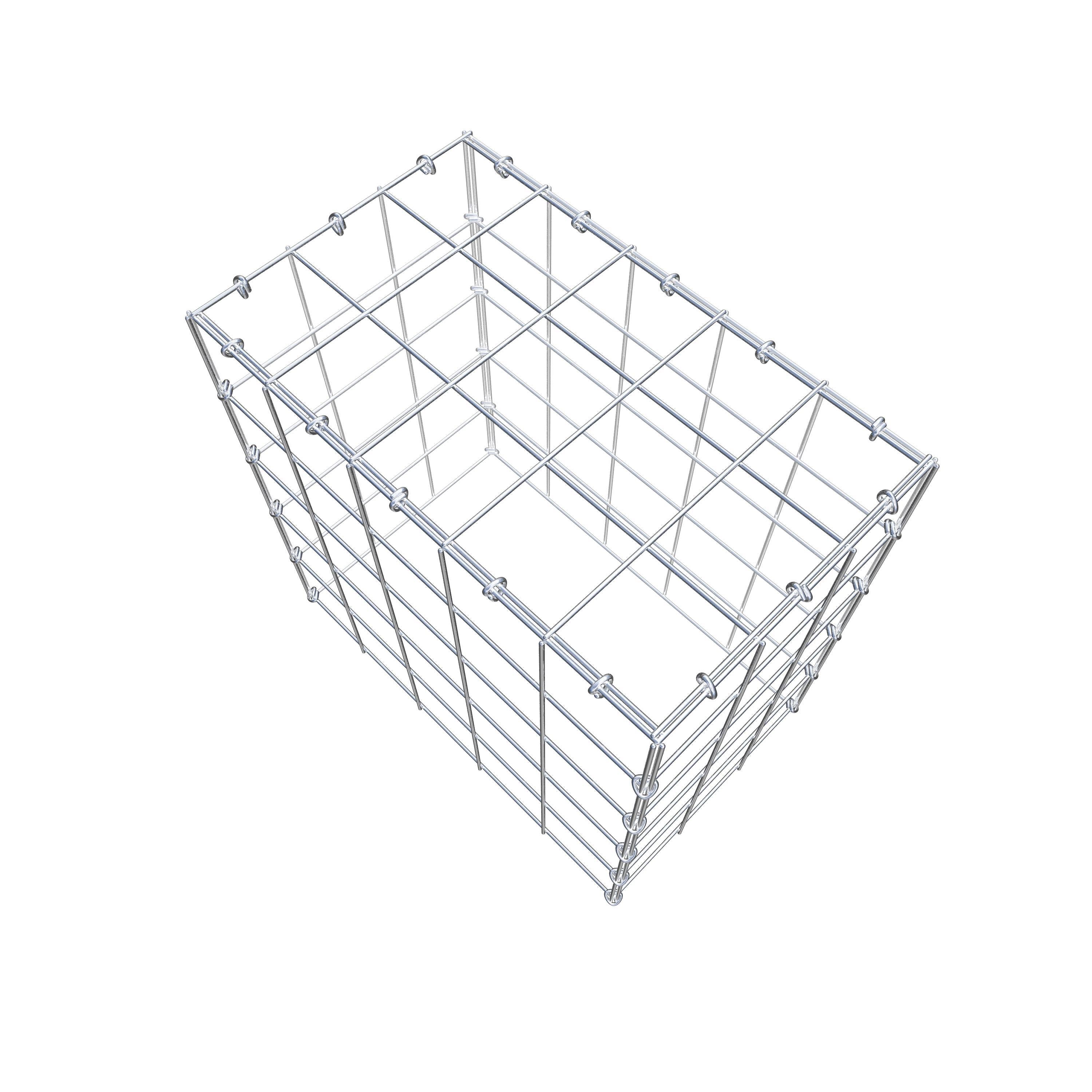 Schanskorf type 3 50 cm x 50 cm x 30 cm (L x H x D), maaswijdte 10 cm x 10 cm, C-ring