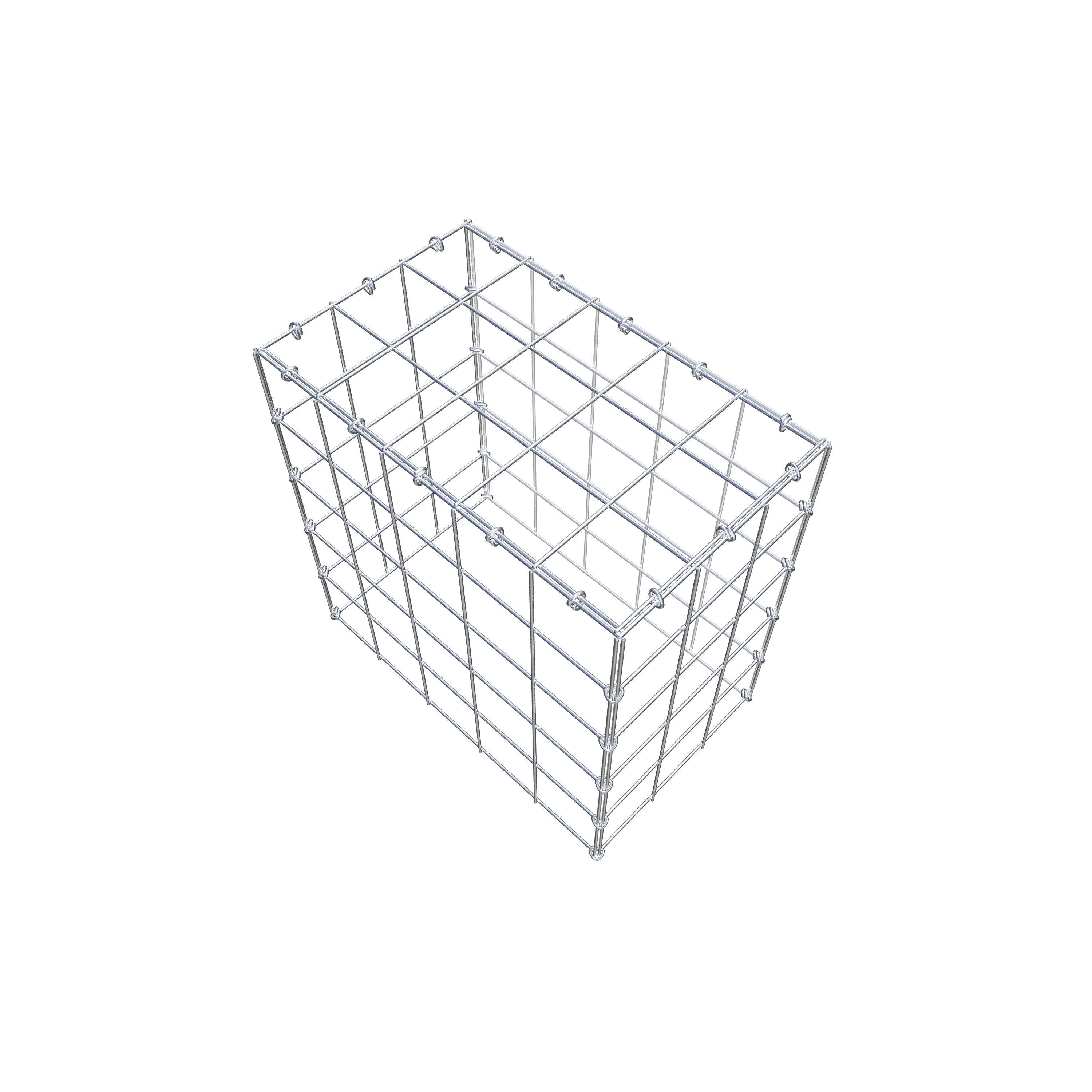 Schanskorf type 3 50 cm x 50 cm x 30 cm (L x H x D), maaswijdte 10 cm x 10 cm, C-ring