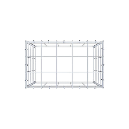 Anbaugabione Typ 3 50 cm x 50 cm x 30 cm (L x H x T), Maschenweite 10 cm x 10 cm, C-Ring