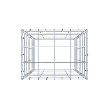 Mounted gabion type 3 80 cm x 40 cm x 30 cm (L x H x D), mesh size 10 cm x 10 cm, C-ring