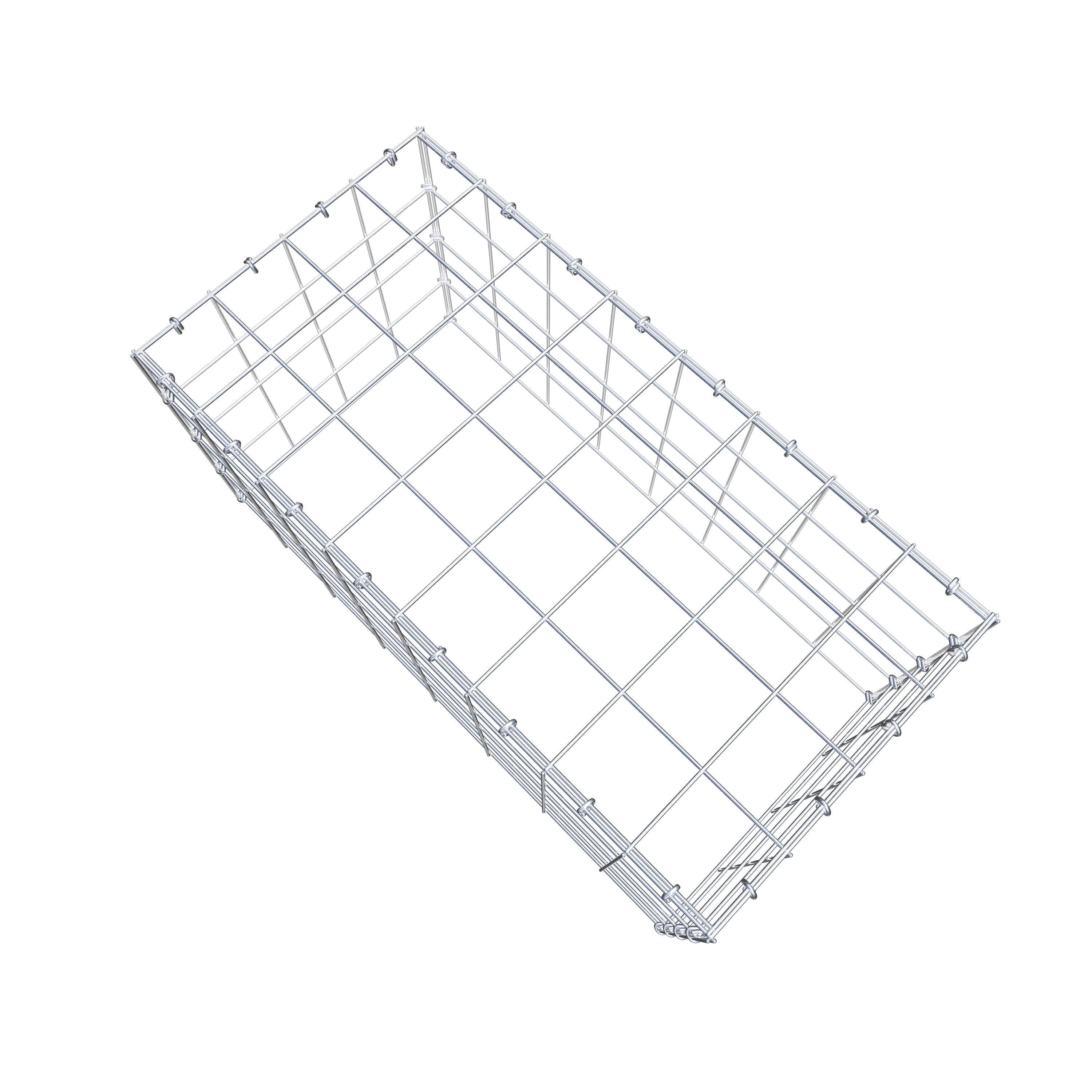 Schanskorf type 3 80 cm x 40 cm x 40 cm (L x H x D), maaswijdte 10 cm x 10 cm, C-ring