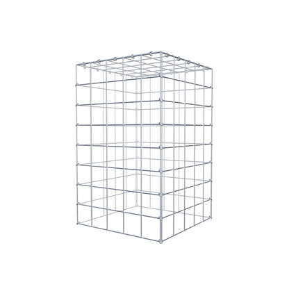 Monteret gabion type 3 80 cm x 50 cm x 50 cm (L x H x D), maskestørrelse 10 cm x 10 cm, C-ring