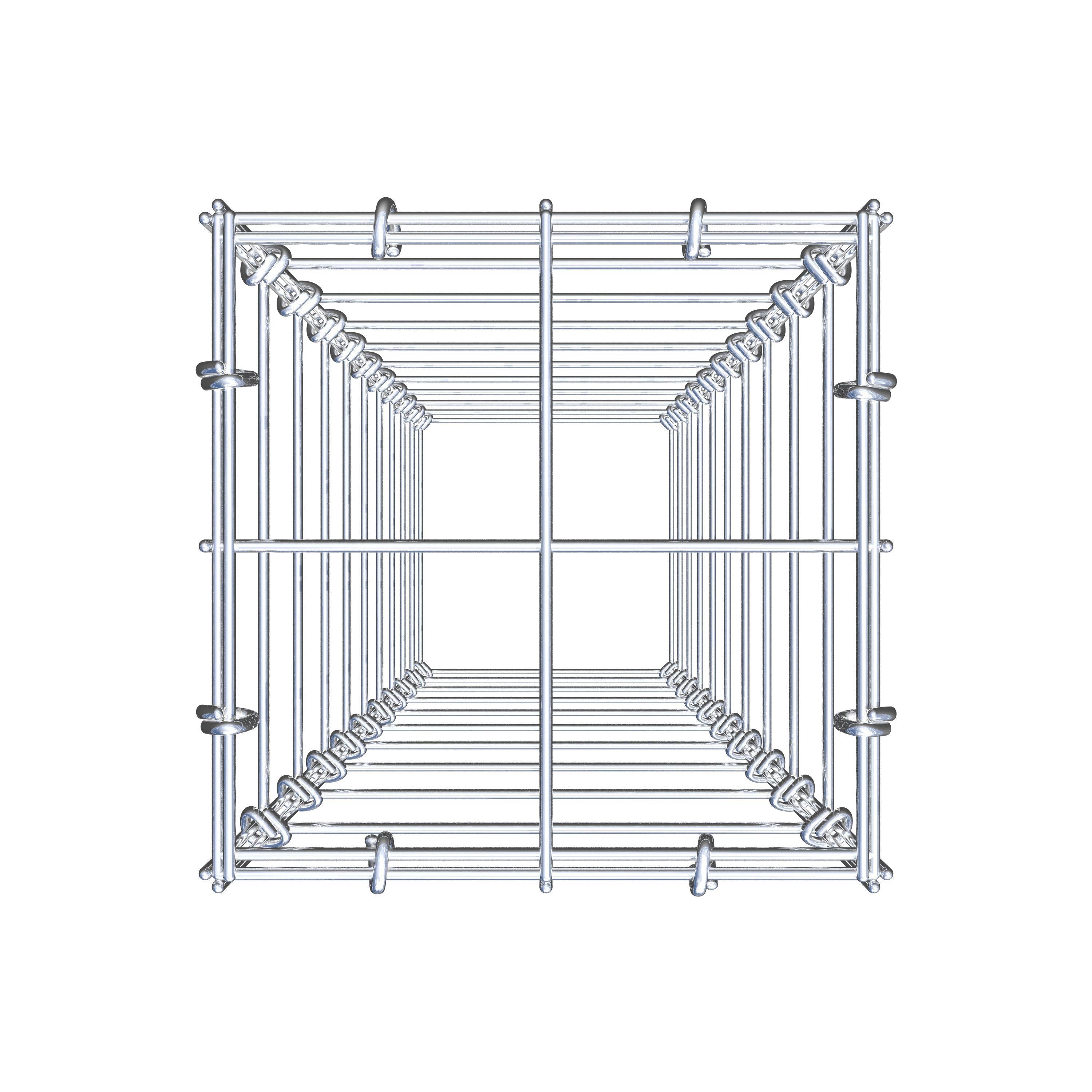 Monteret gabion type 3 100 cm x 20 cm x 20 cm (L x H x D), maskestørrelse 10 cm x 10 cm, C-ring