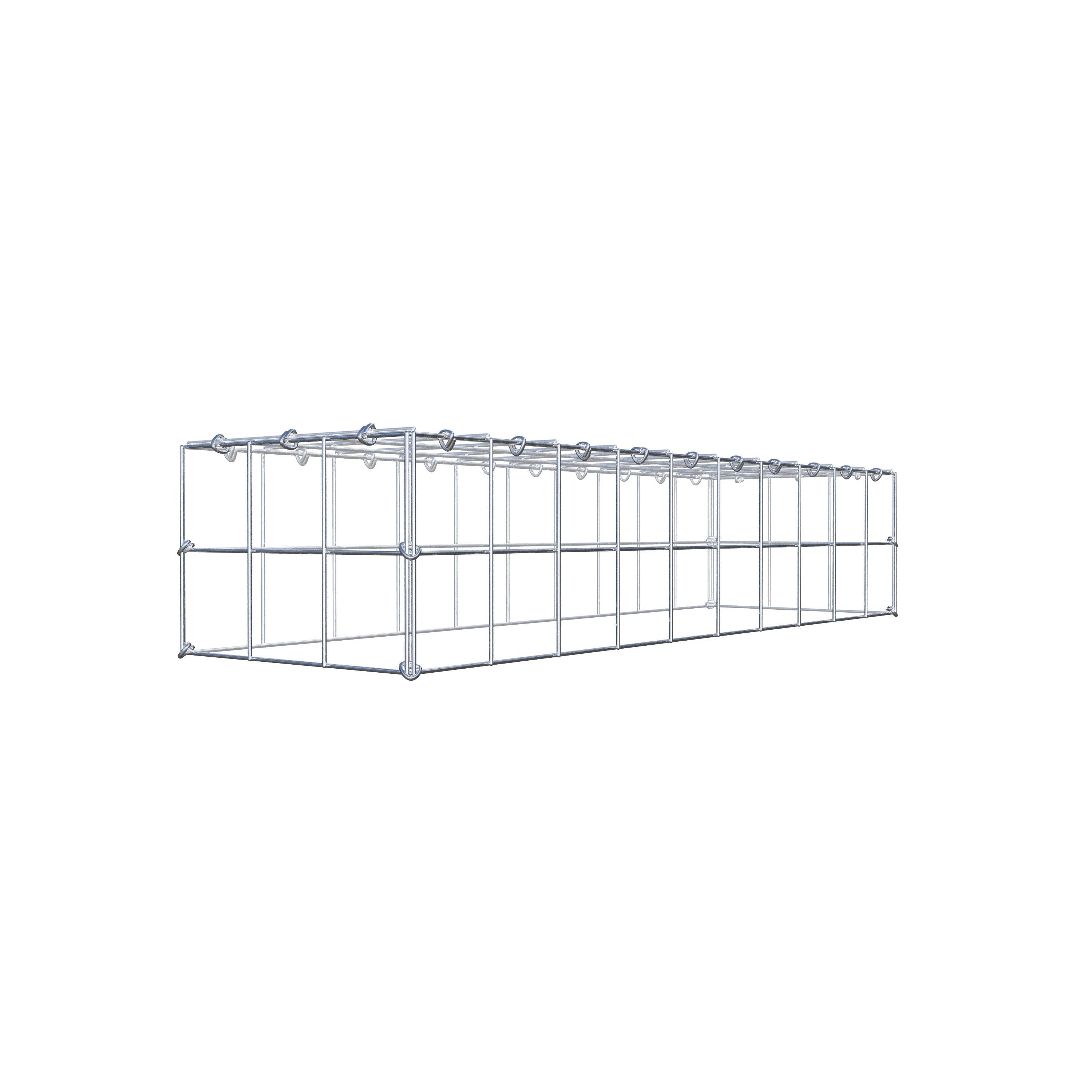 Schanskorf type 3 100 cm x 20 cm x 30 cm (L x H x D), maaswijdte 10 cm x 10 cm, C-ring