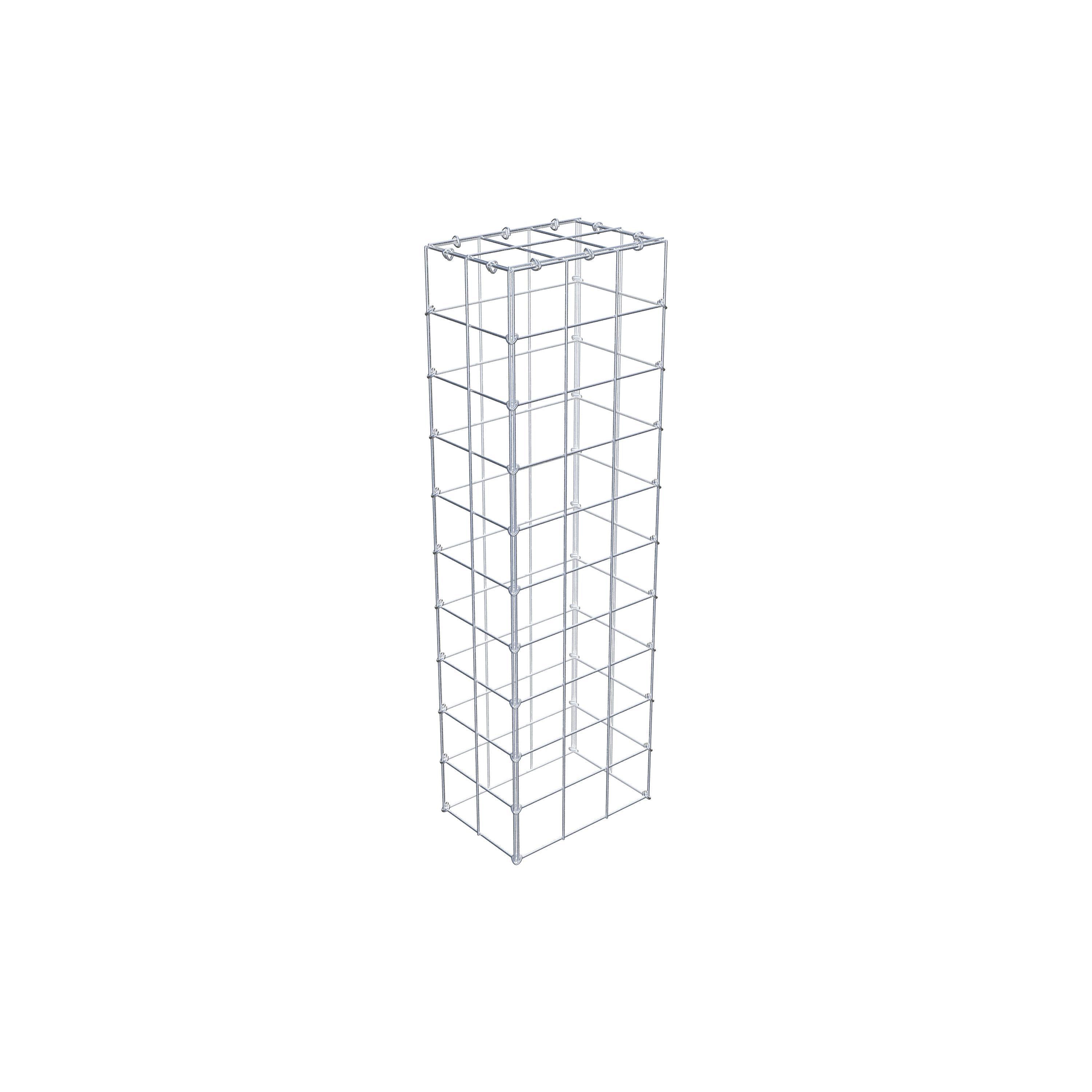 Schanskorf type 3 100 cm x 20 cm x 30 cm (L x H x D), maaswijdte 10 cm x 10 cm, C-ring