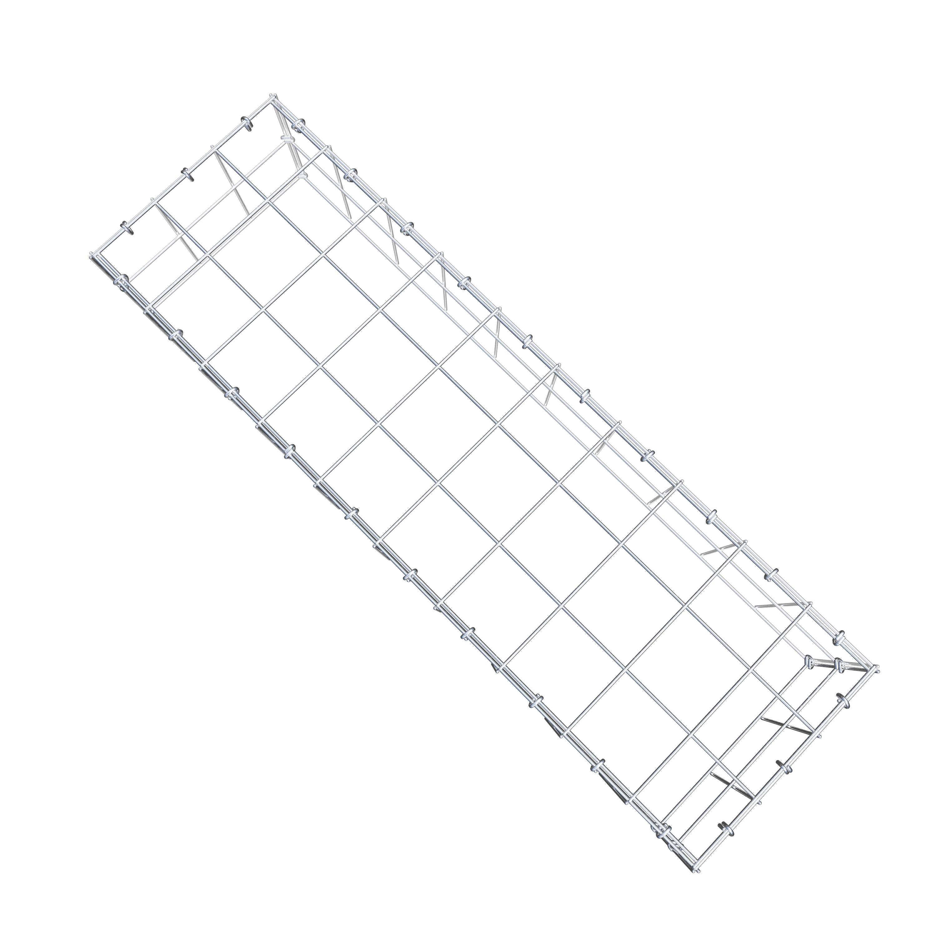 Gabião Tipo 3 100 cm x 20 cm x 30 cm (C x A x P), malhagem 10 cm x 10 cm, anel C