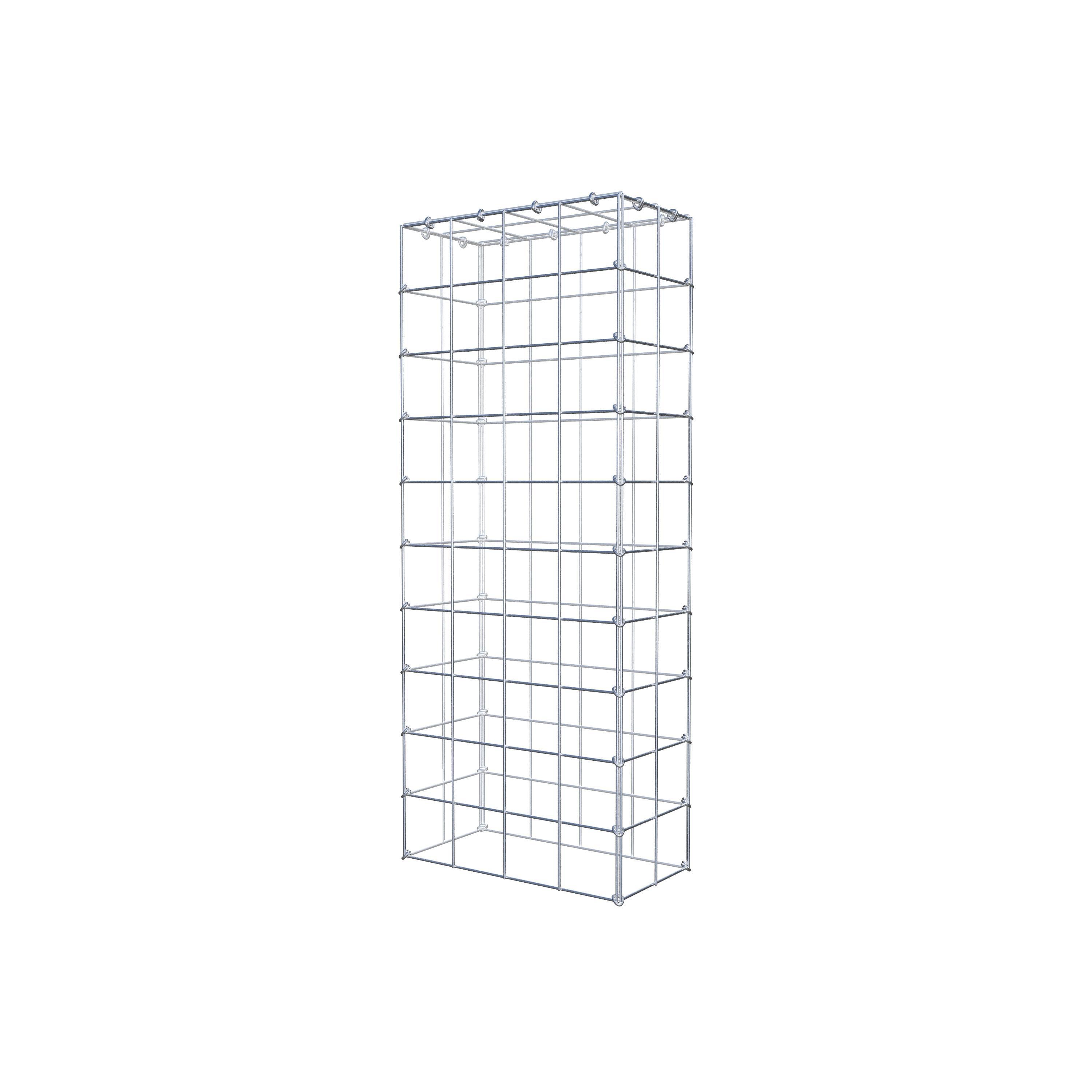 Schanskorf type 3 100 cm x 20 cm x 40 cm (L x H x D), maaswijdte 10 cm x 10 cm, C-ring