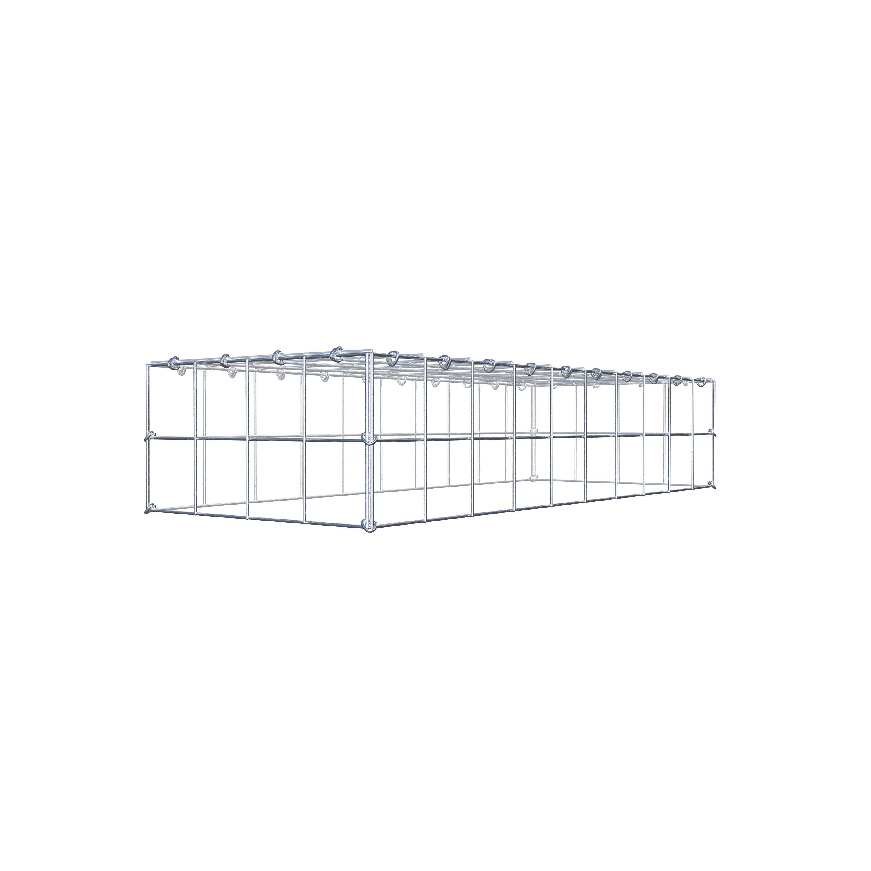 Schanskorf type 3 100 cm x 20 cm x 40 cm (L x H x D), maaswijdte 10 cm x 10 cm, C-ring