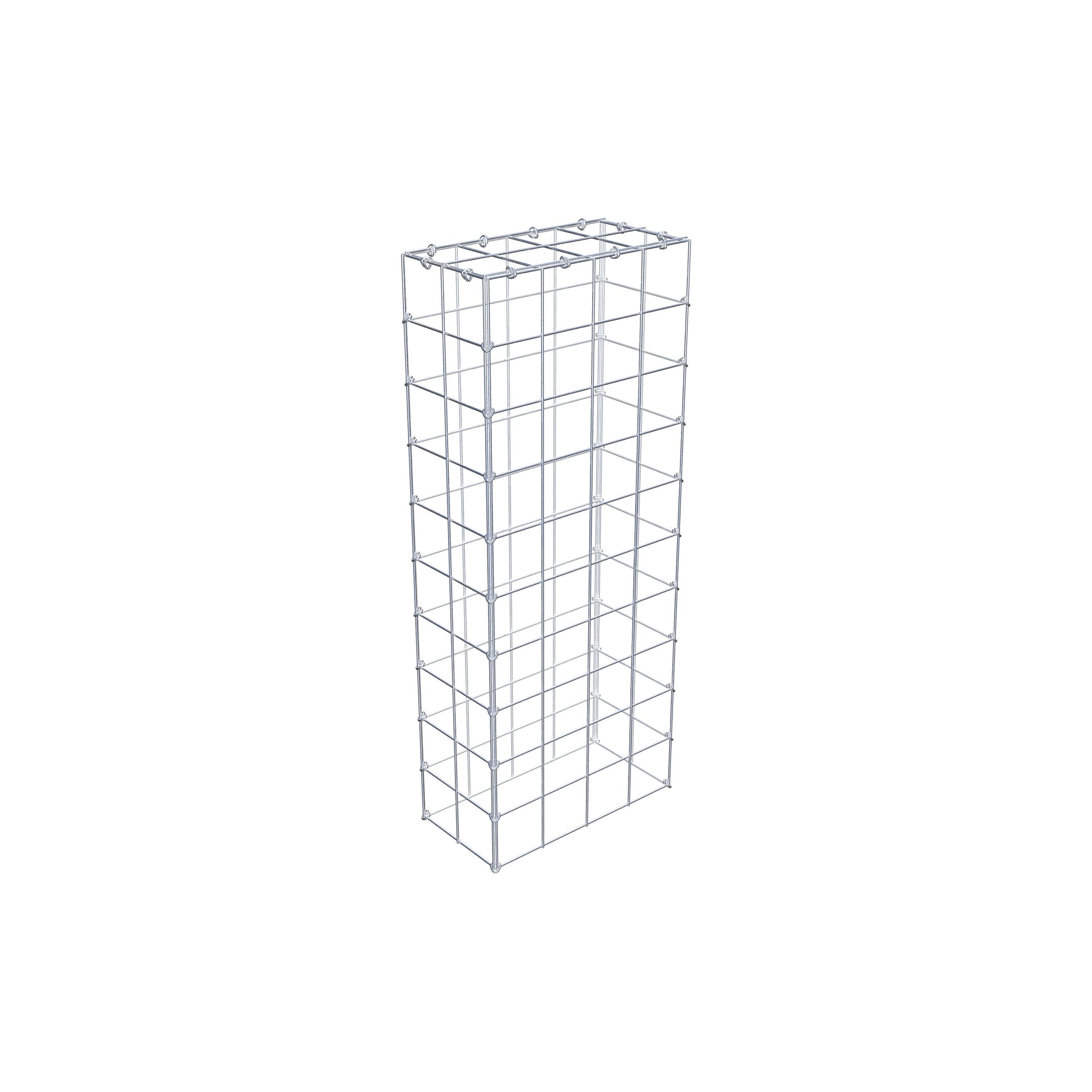 Schanskorf type 3 100 cm x 20 cm x 40 cm (L x H x D), maaswijdte 10 cm x 10 cm, C-ring