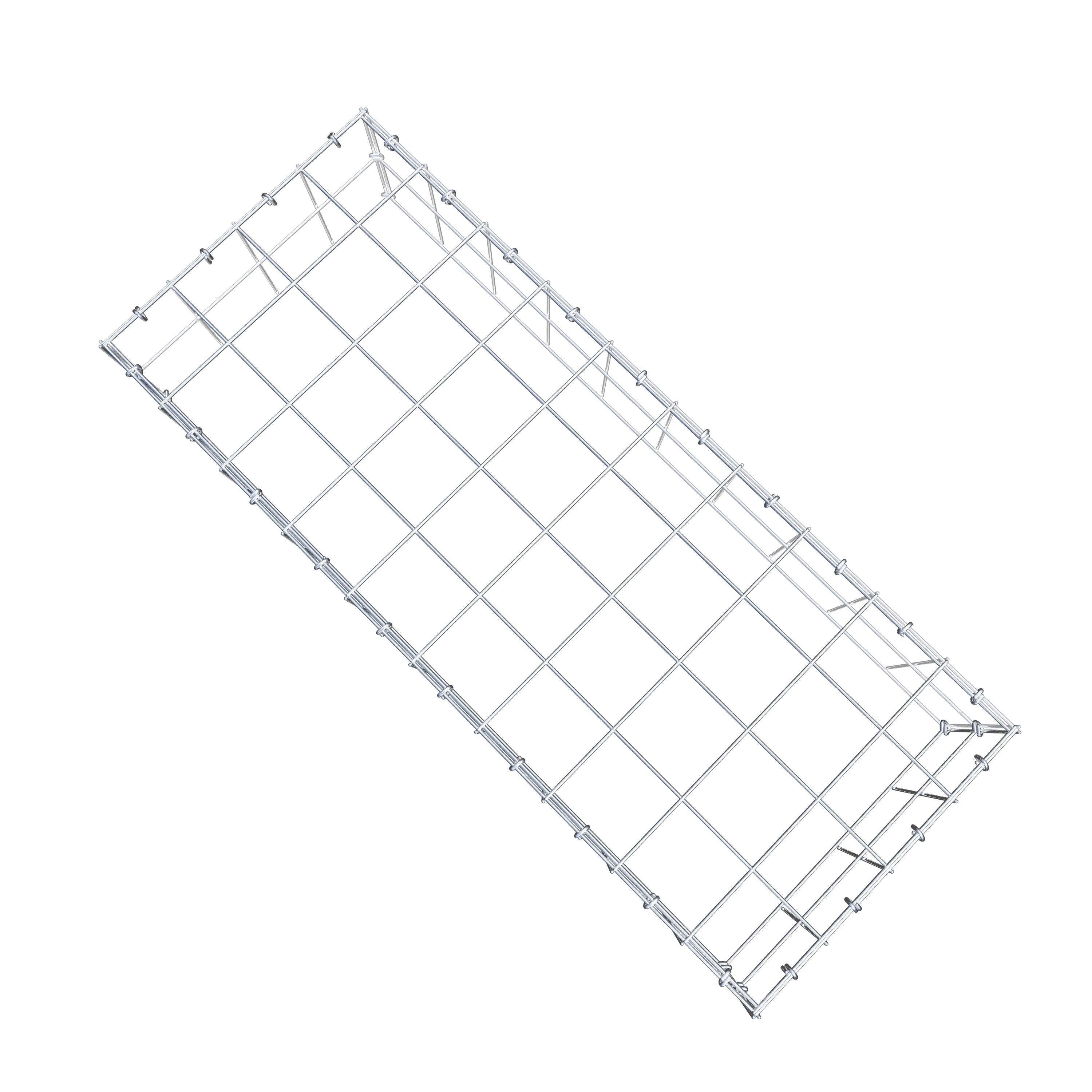 Schanskorf type 3 100 cm x 20 cm x 40 cm (L x H x D), maaswijdte 10 cm x 10 cm, C-ring