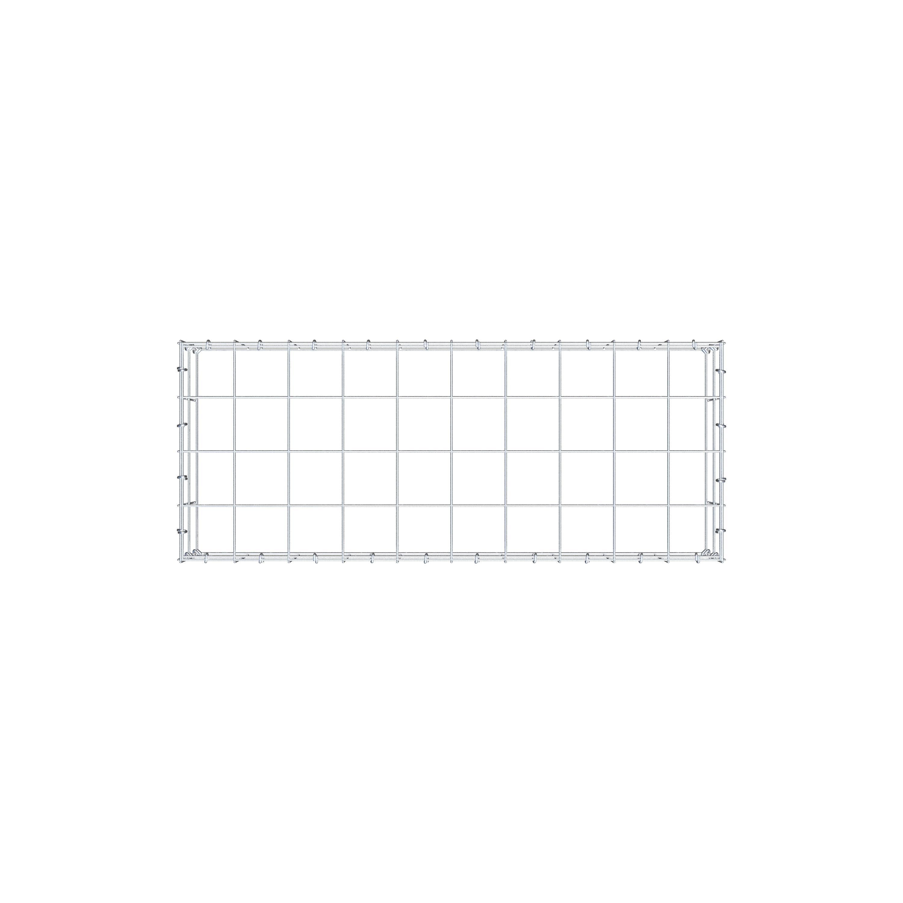 Schanskorf type 3 100 cm x 20 cm x 40 cm (L x H x D), maaswijdte 10 cm x 10 cm, C-ring