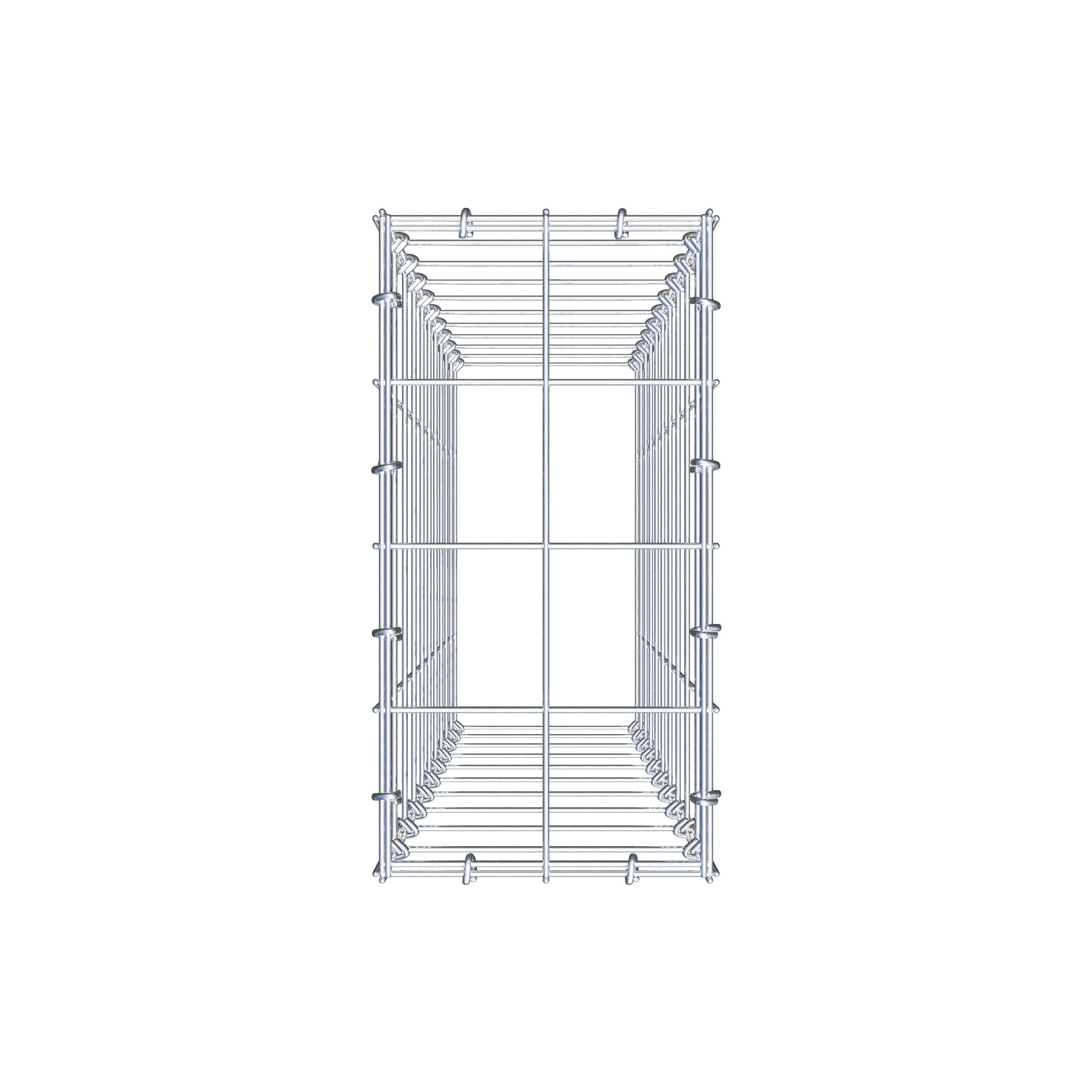 Schanskorf type 3 100 cm x 20 cm x 40 cm (L x H x D), maaswijdte 10 cm x 10 cm, C-ring