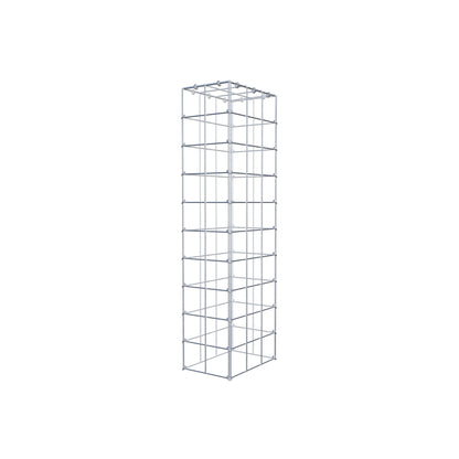 Typ 3 påbyggnadsgabion 100 cm x 30 cm x 20 cm (L x H x D), maskstorlek 10 cm x 10 cm, C-ring