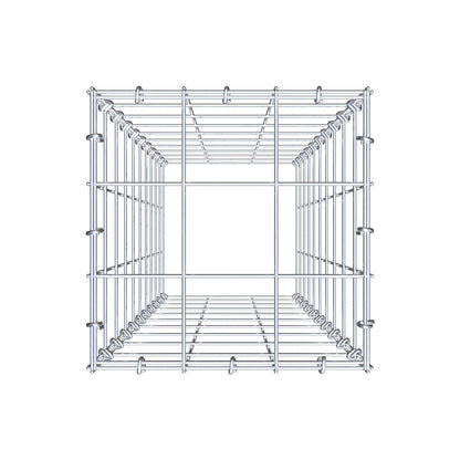 Type 3 oplegkorf 100 cm x 30 cm x 30 cm (L x H x D), maaswijdte 10 cm x 10 cm, C-ring