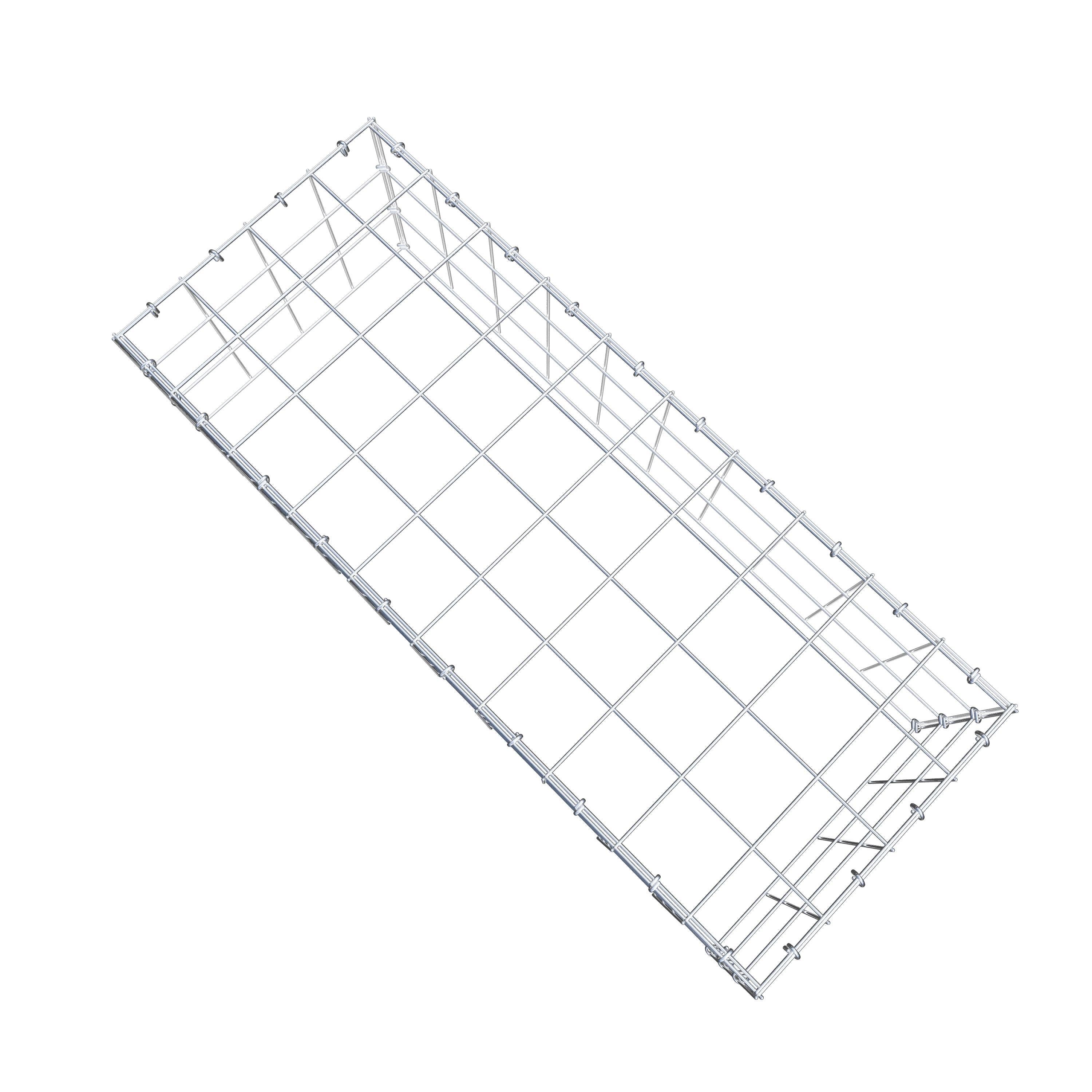 Schanskorf type 3 100 cm x 30 cm x 40 cm (L x H x D), maaswijdte 10 cm x 10 cm, C-ring