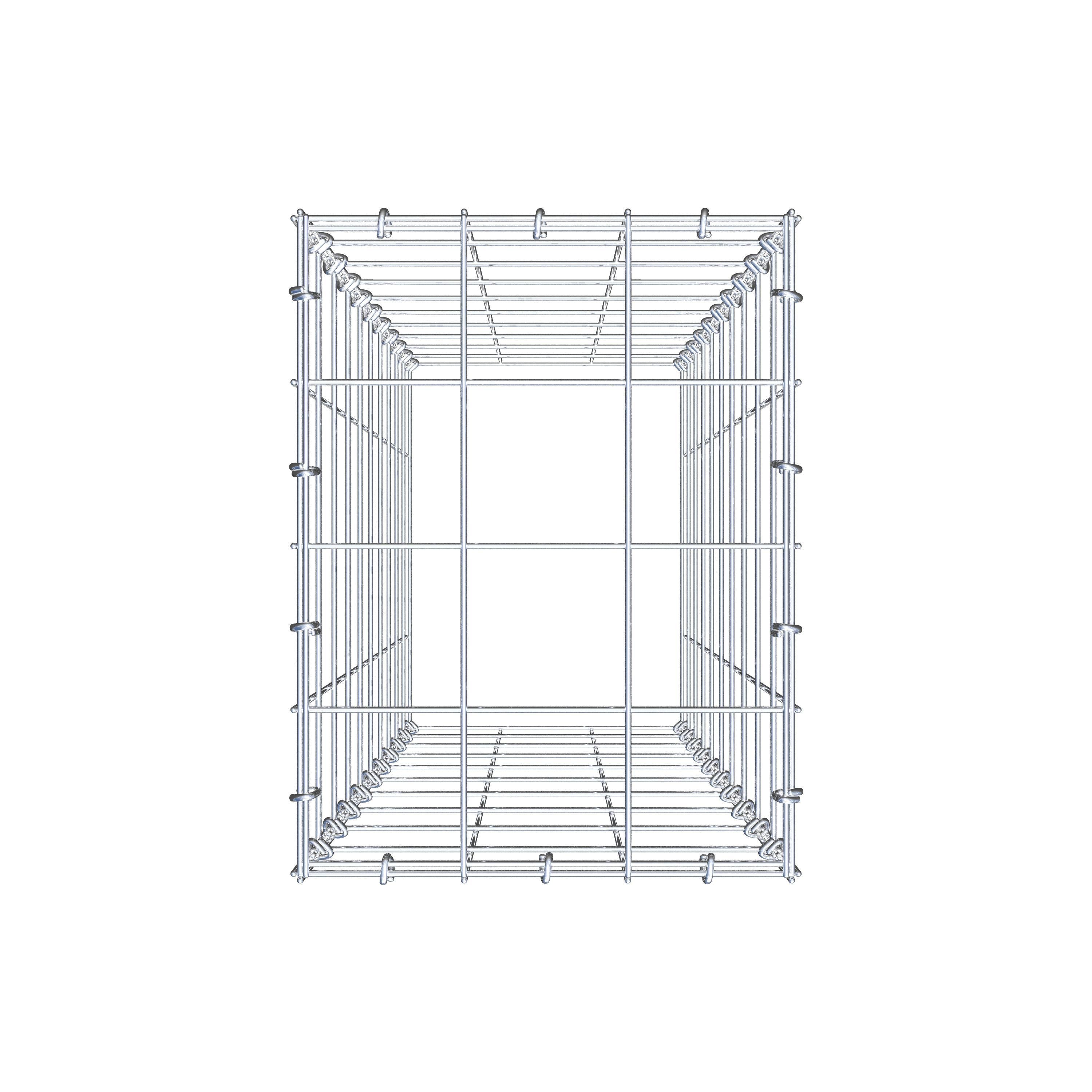 Schanskorf type 3 100 cm x 30 cm x 40 cm (L x H x D), maaswijdte 10 cm x 10 cm, C-ring