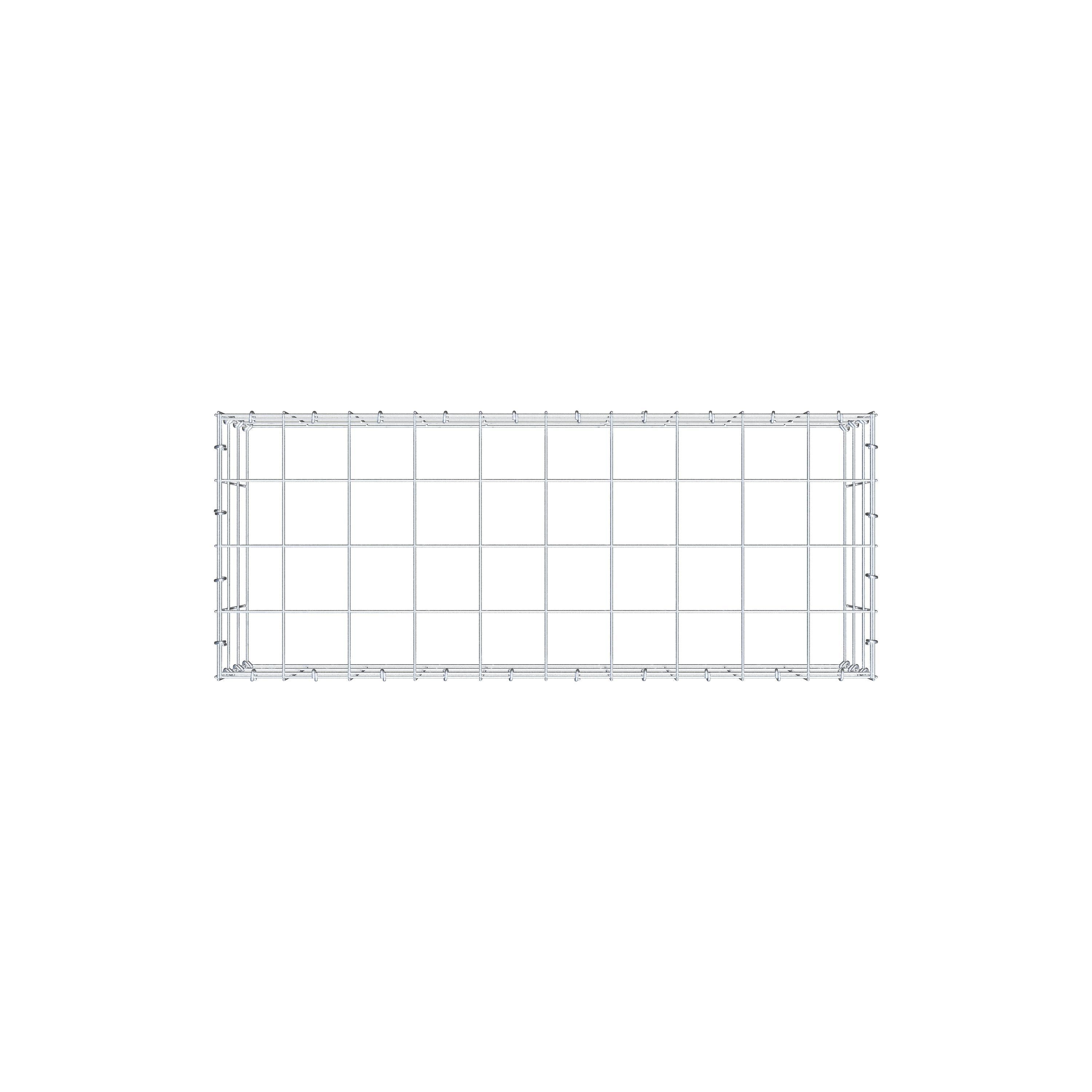 Schanskorf type 3 100 cm x 30 cm x 40 cm (L x H x D), maaswijdte 10 cm x 10 cm, C-ring