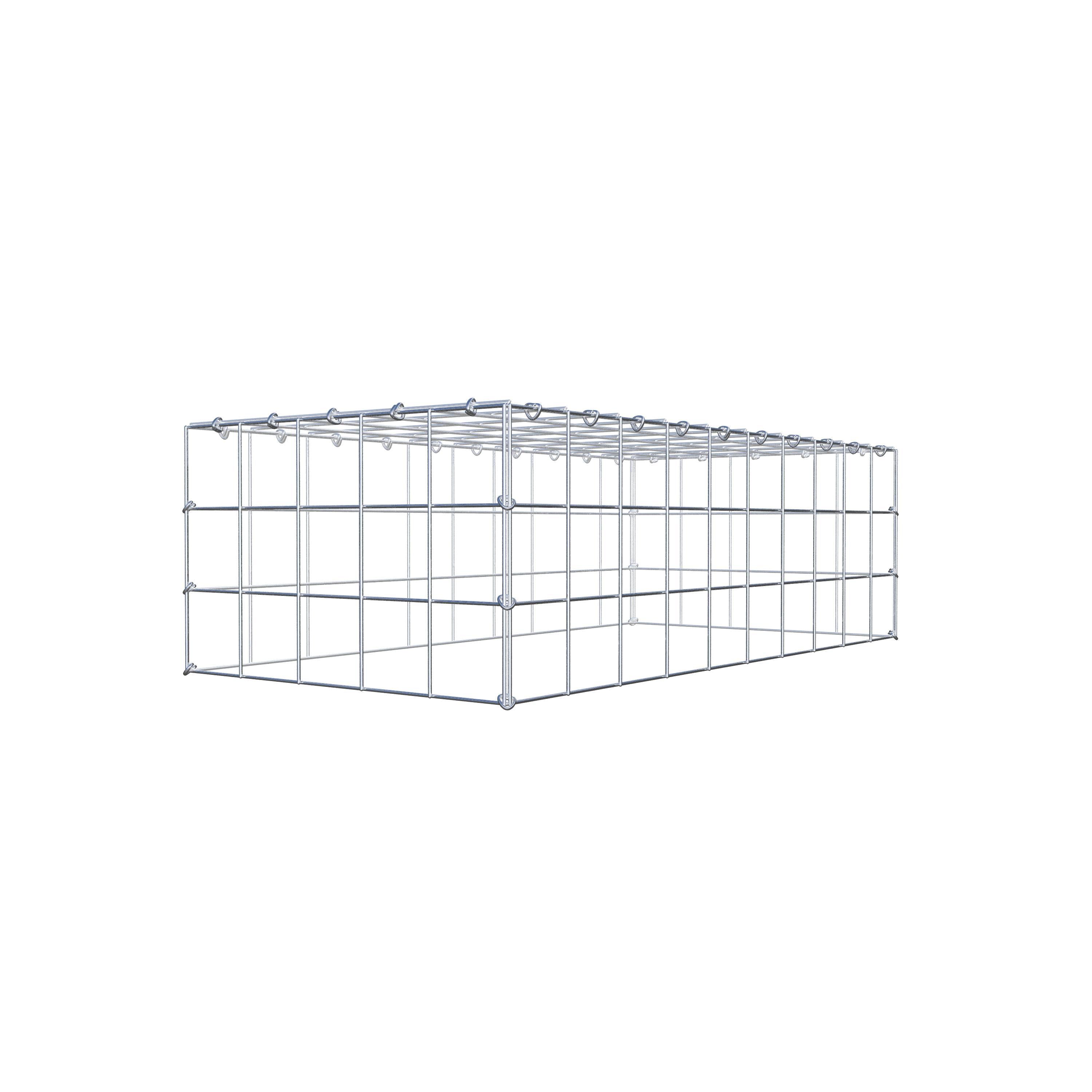 Schanskorf type 3 100 cm x 30 cm x 50 cm (L x H x D), maaswijdte 10 cm x 10 cm, C-ring