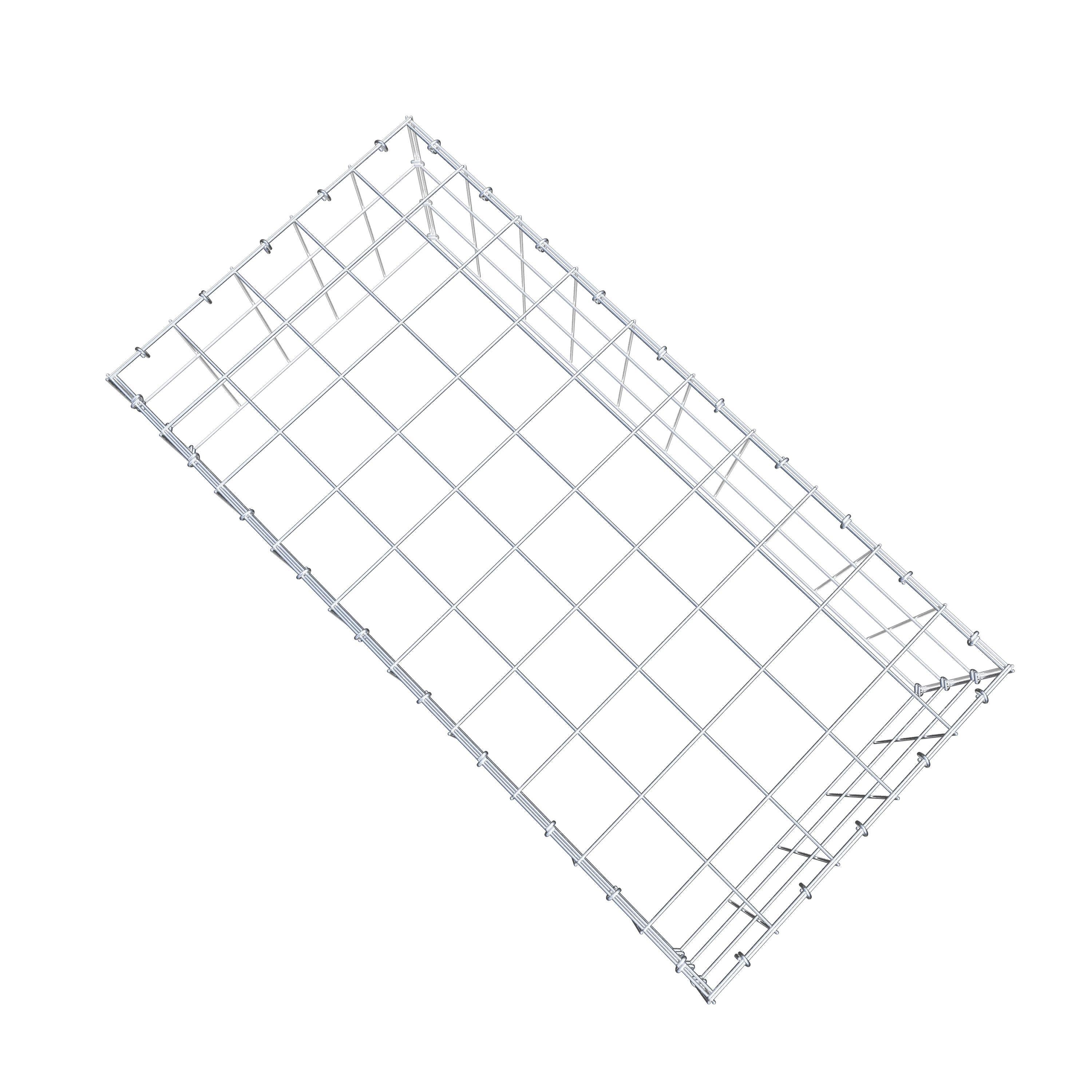 Schanskorf type 3 100 cm x 30 cm x 50 cm (L x H x D), maaswijdte 10 cm x 10 cm, C-ring