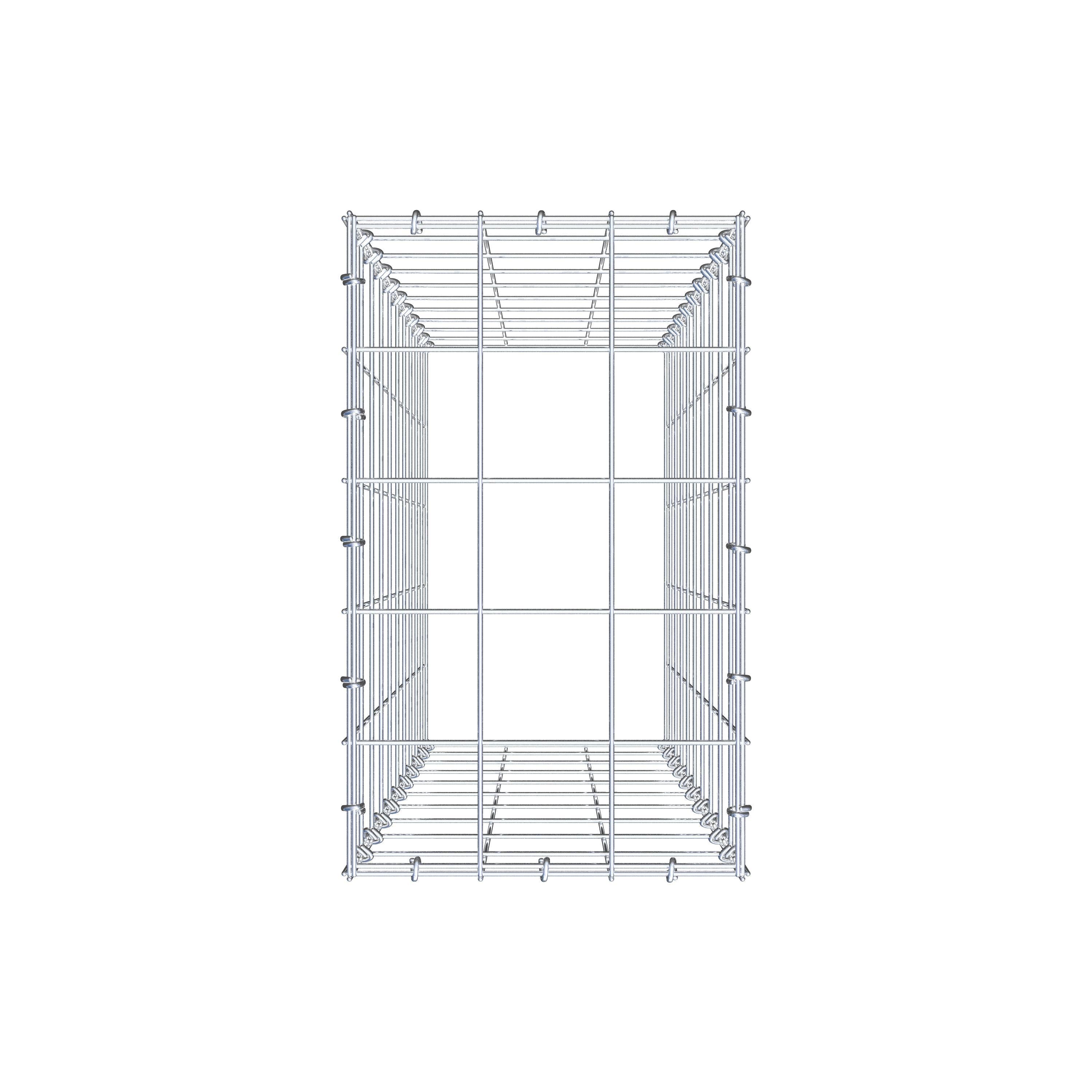 Schanskorf type 3 100 cm x 30 cm x 50 cm (L x H x D), maaswijdte 10 cm x 10 cm, C-ring