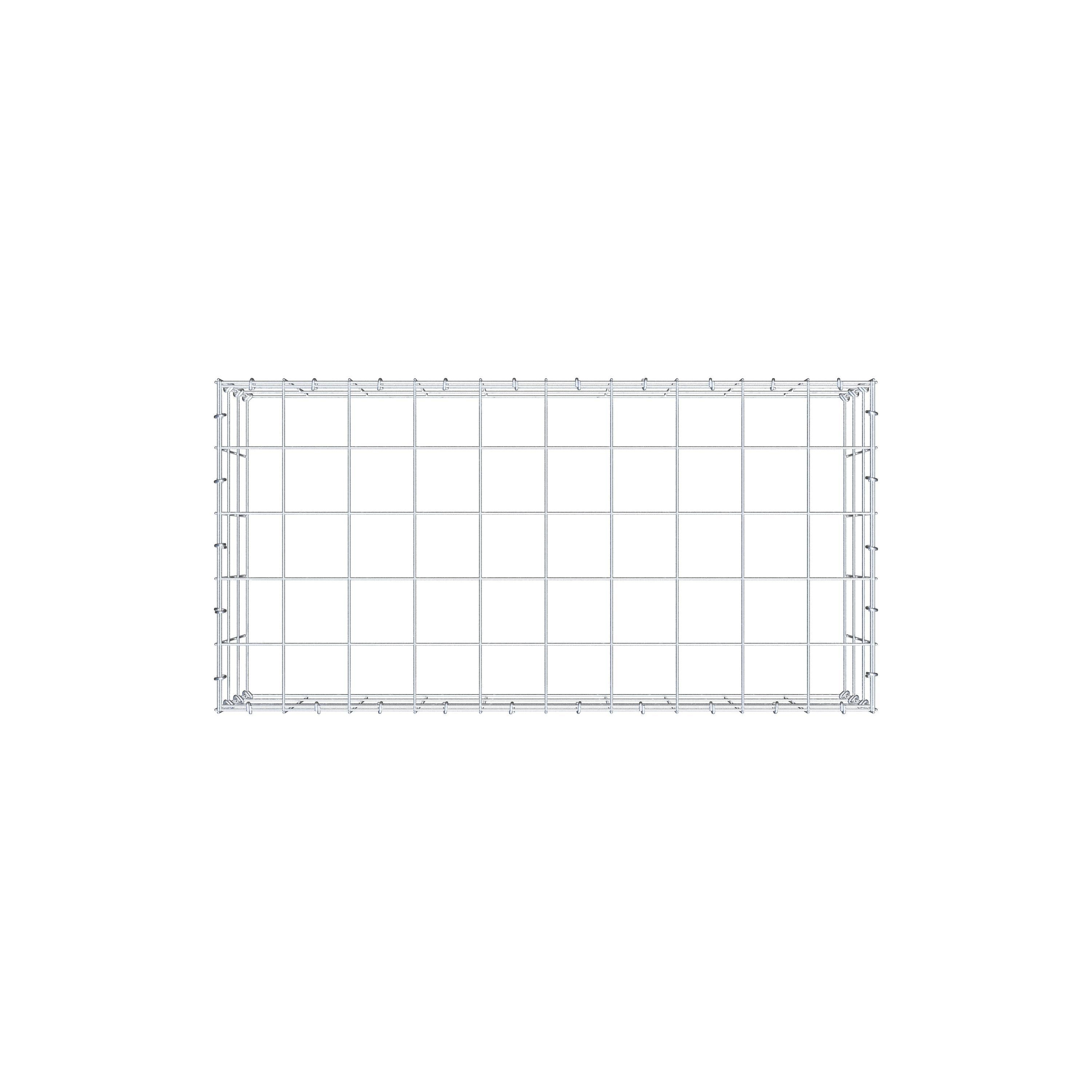 Schanskorf type 3 100 cm x 30 cm x 50 cm (L x H x D), maaswijdte 10 cm x 10 cm, C-ring