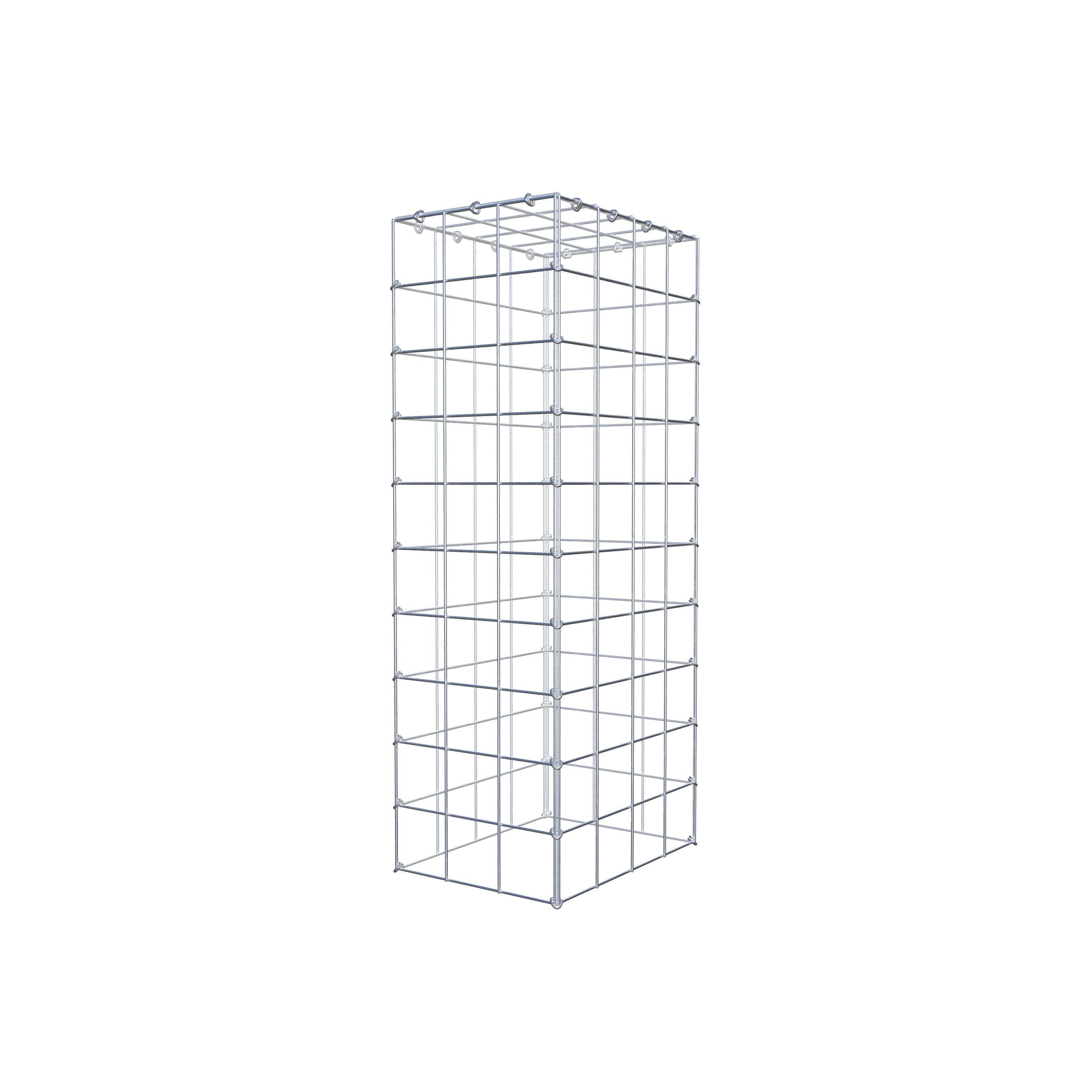 Monteret gabion type 3 100 cm x 40 cm x 30 cm (L x H x D), maskestørrelse 10 cm x 10 cm, C-ring