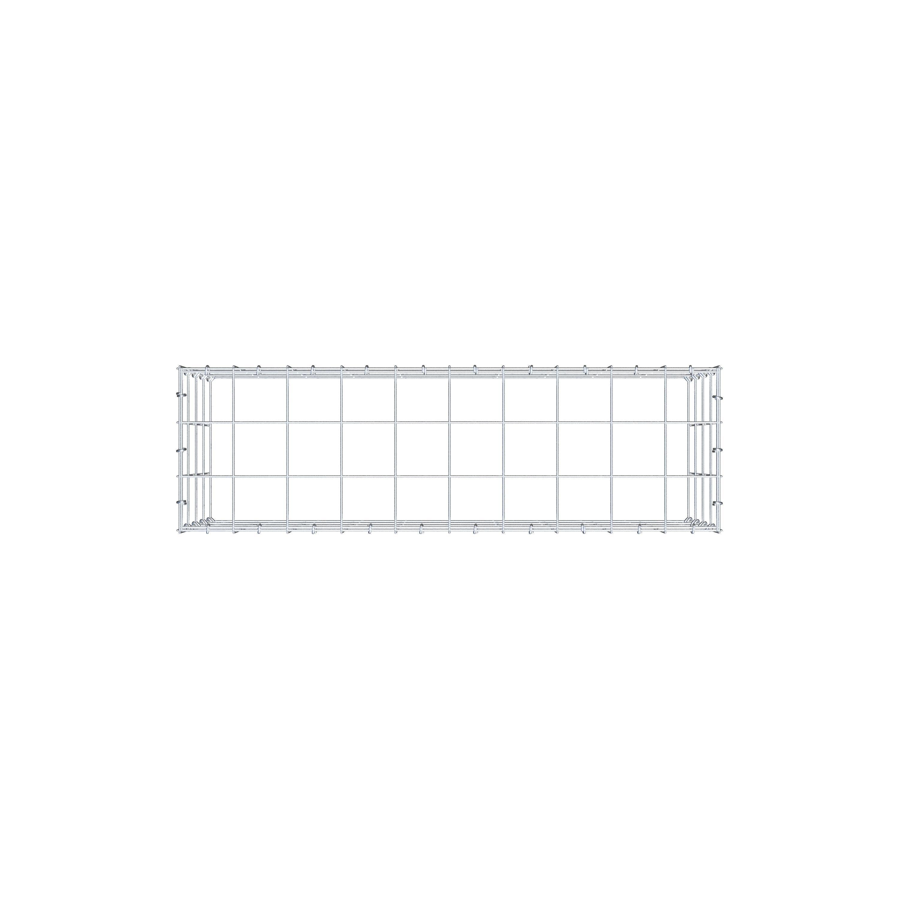 Schanskorf type 3 100 cm x 40 cm x 30 cm (L x H x D), maaswijdte 10 cm x 10 cm, C-ring