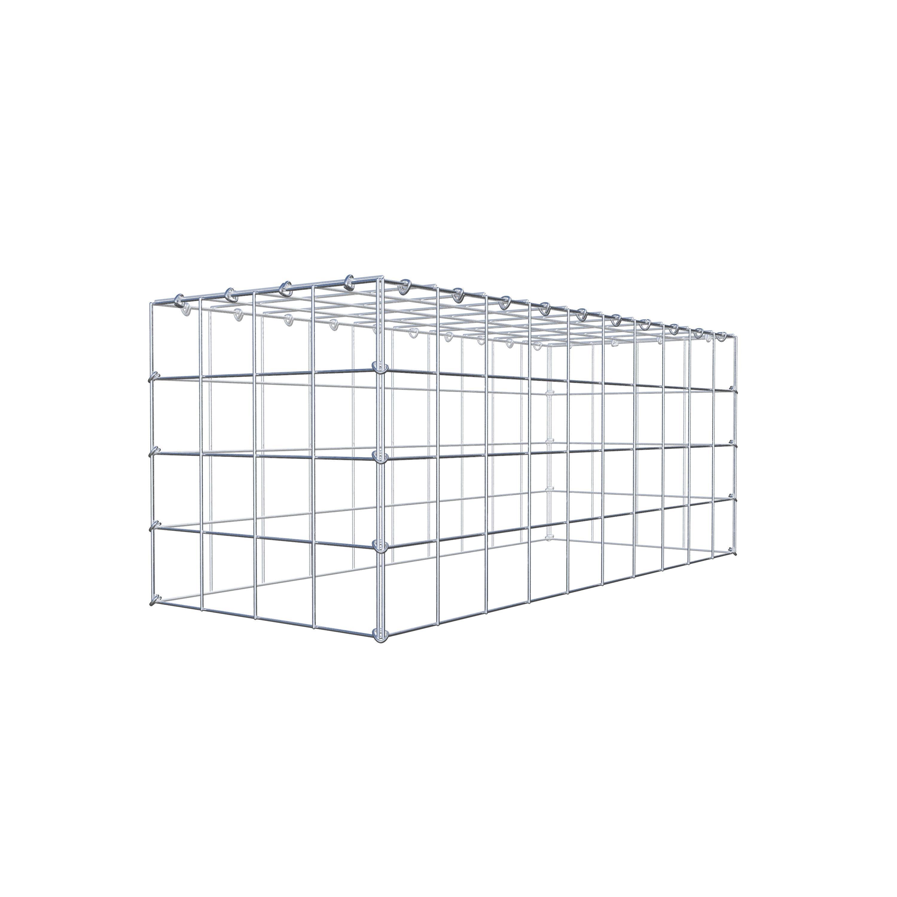 Monteret gabion type 3 100 cm x 40 cm x 40 cm (L x H x D), maskestørrelse 10 cm x 10 cm, C-ring