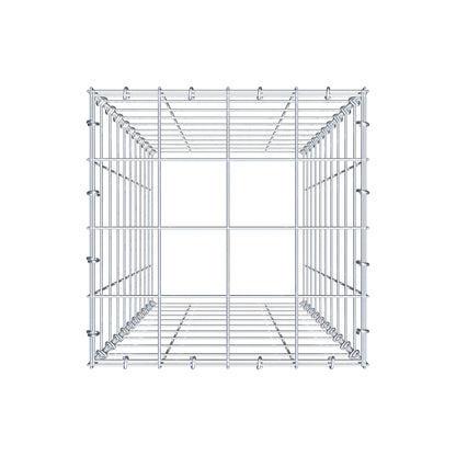 Gabbione aggiuntivo di tipo 3 100 cm x 40 cm x 40 cm (L x H x P), maglia 10 cm x 10 cm, anello a C
