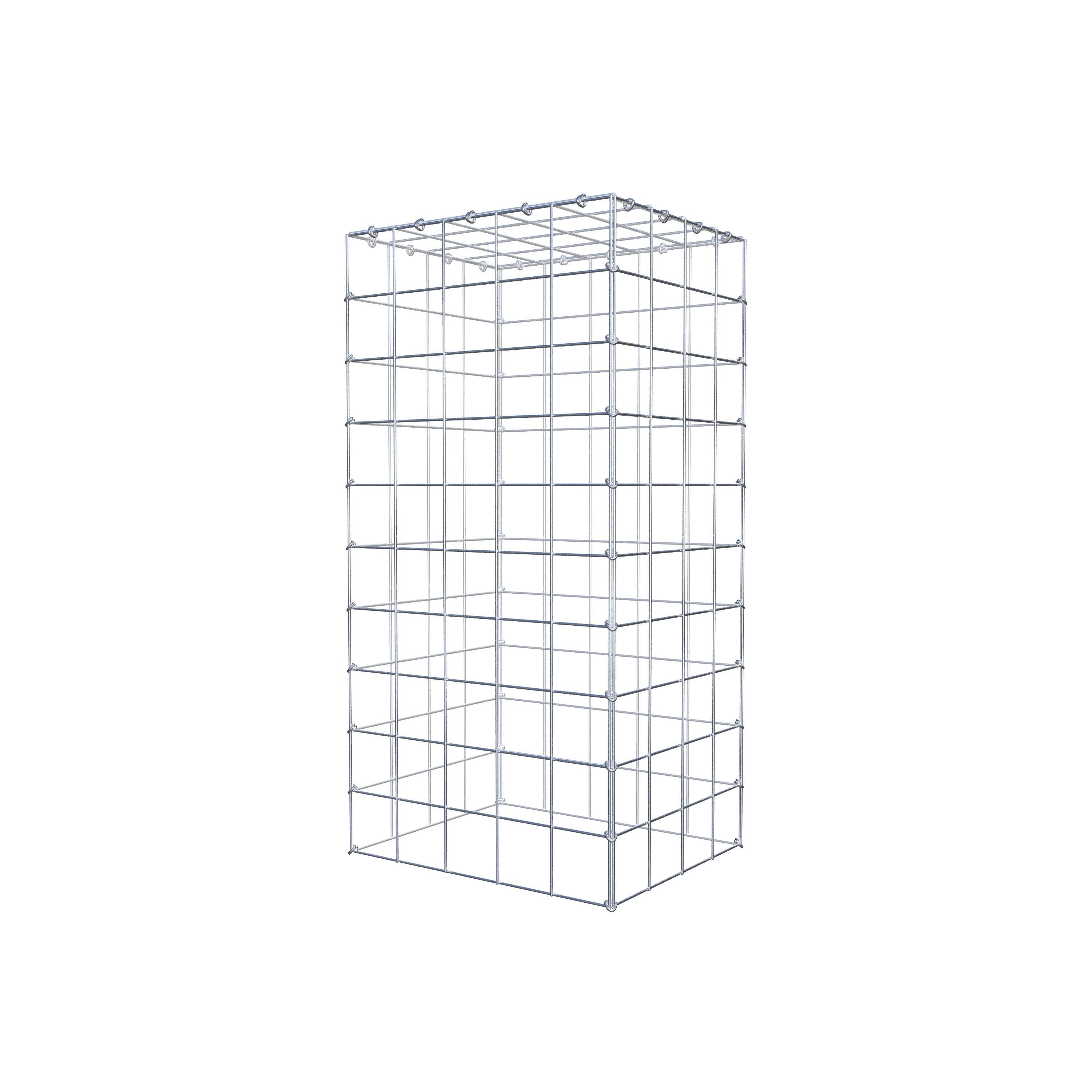 Schanskorf type 3 100 cm x 40 cm x 50 cm (L x H x D), maaswijdte 10 cm x 10 cm, C-ring