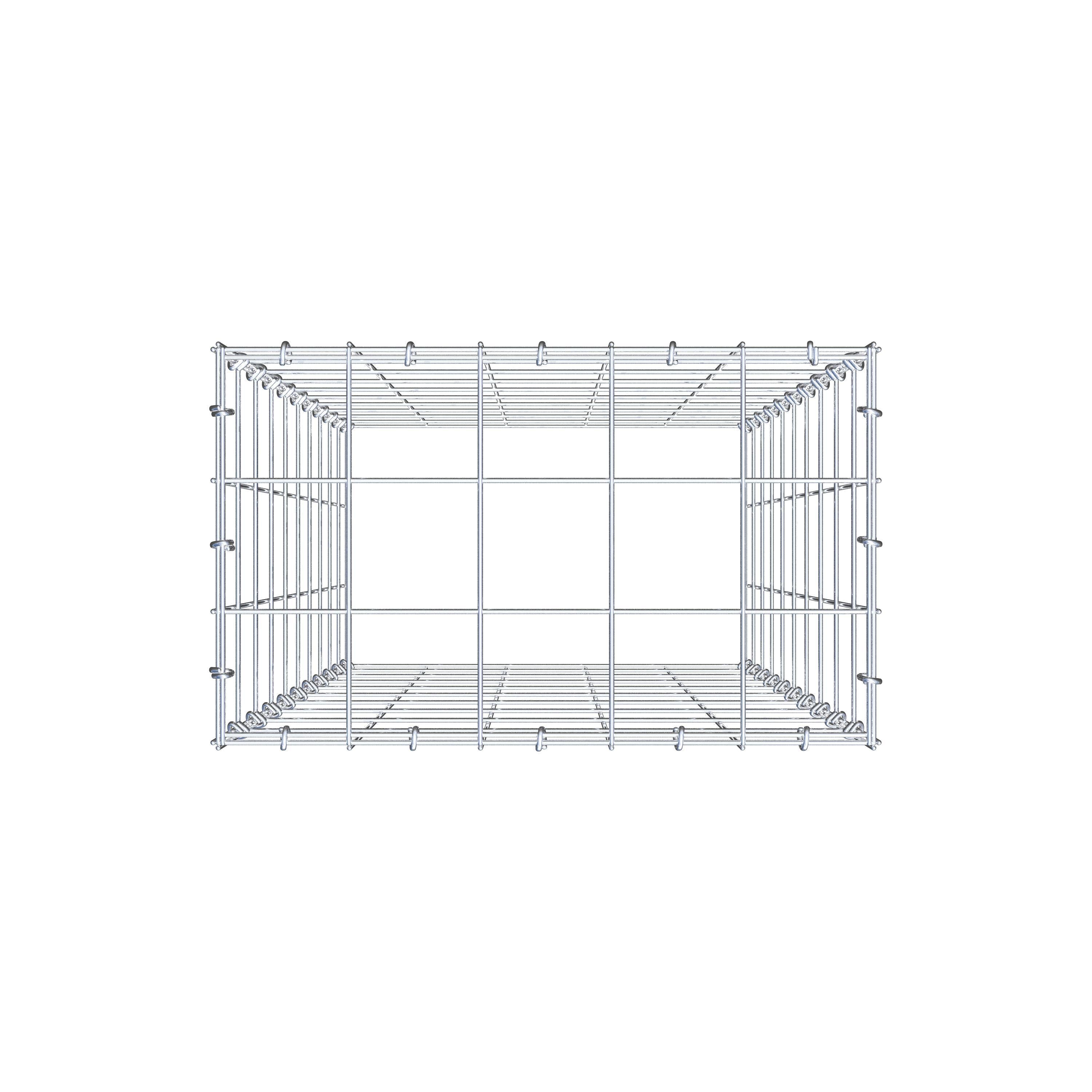 Gabião Tipo 3 100 cm x 50 cm x 30 cm (C x A x P), malhagem 10 cm x 10 cm, anel C