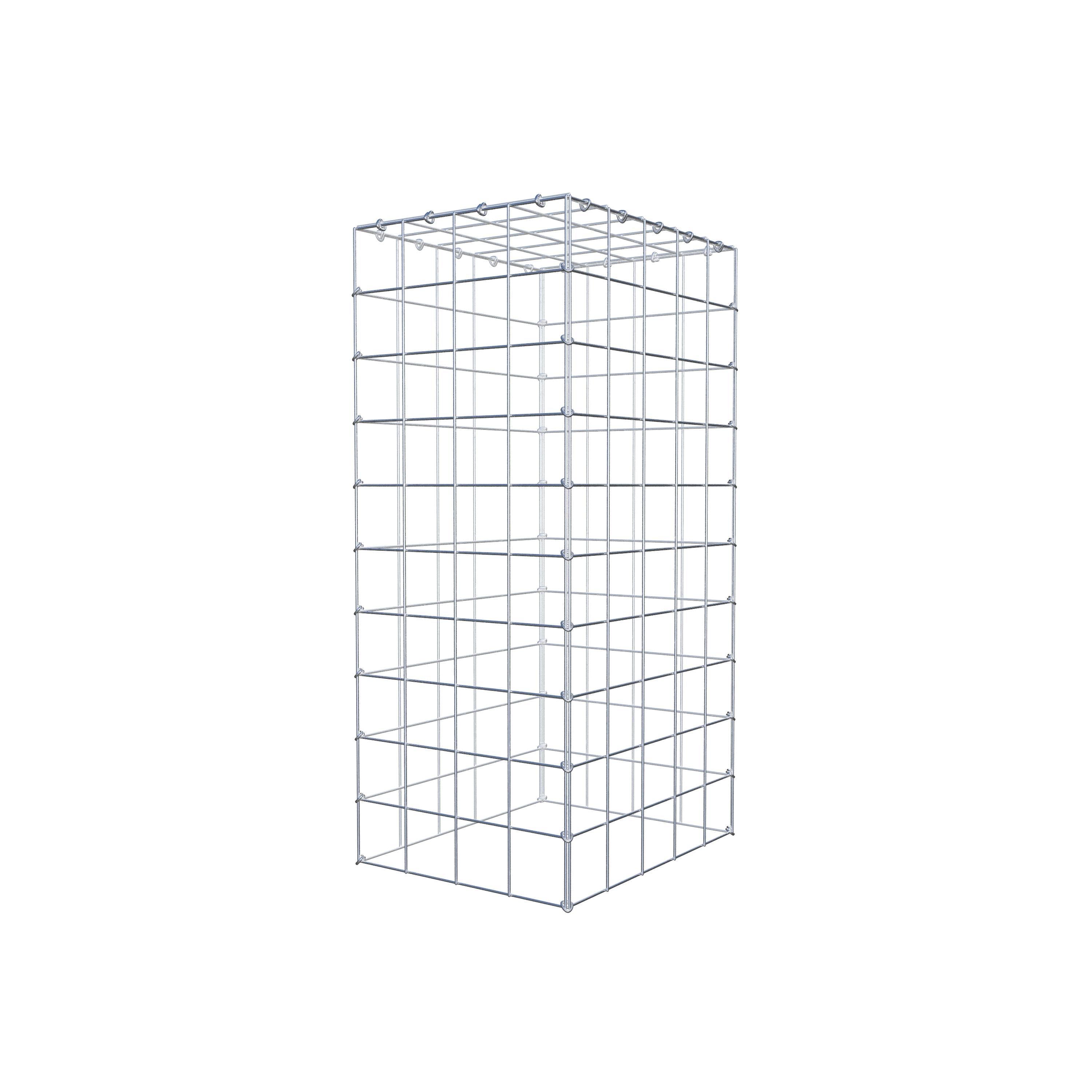 Schanskorf type 3 100 cm x 50 cm x 40 cm (L x H x D), maaswijdte 10 cm x 10 cm, C-ring