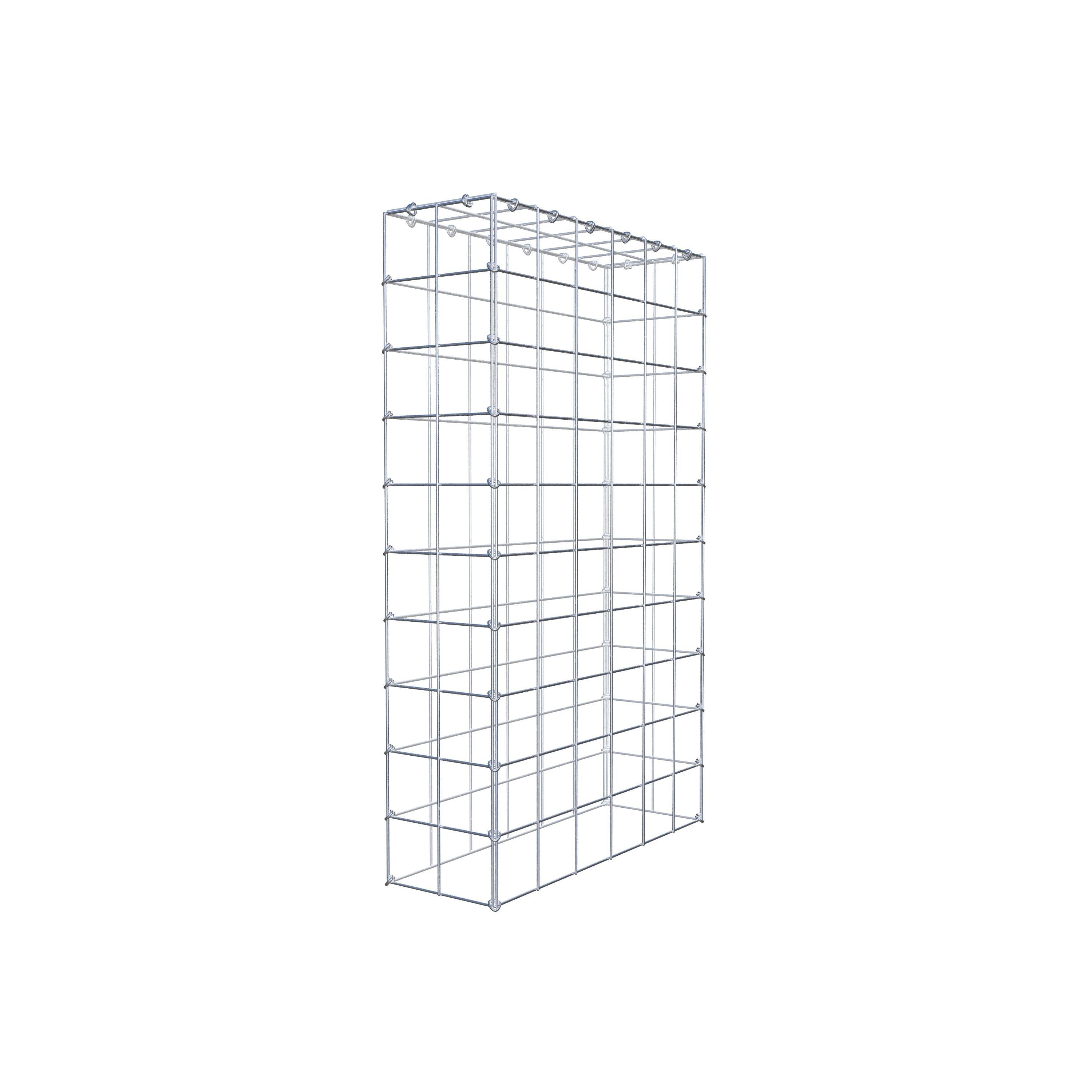 Schanskorf type 3 100 cm x 60 cm x 20 cm (L x H x D), maaswijdte 10 cm x 10 cm, C-ring