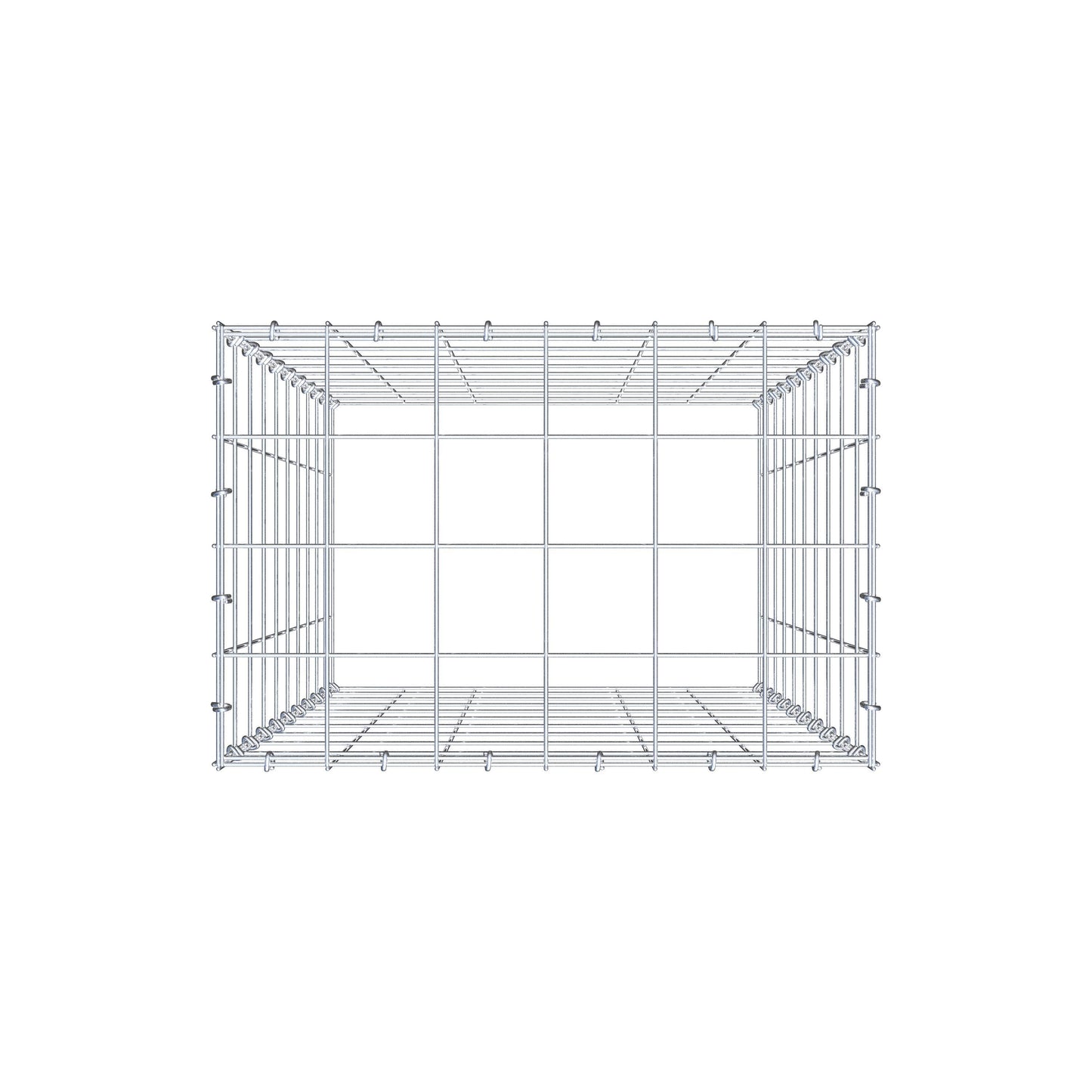 Fourche rapportée type 3 100 cm x 60 cm x 40 cm (L x H x P), mailles 10 cm x 10 cm, anneau C