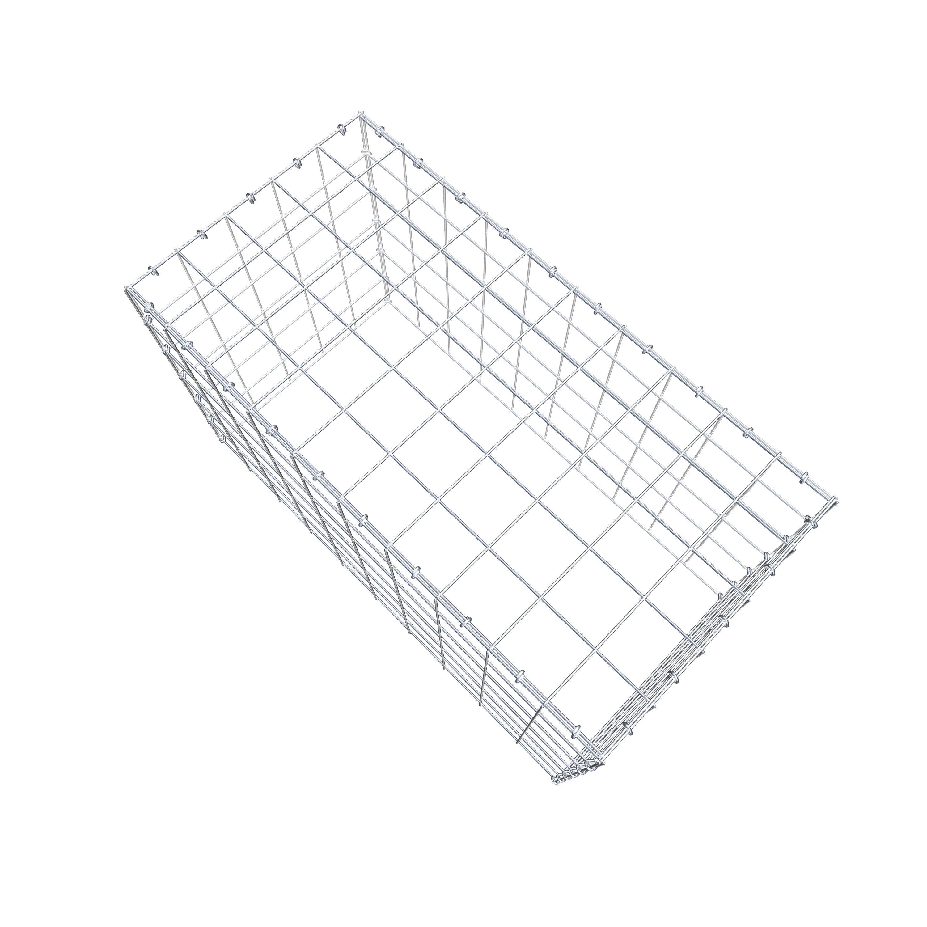 Schanskorf type 3 100 cm x 60 cm x 50 cm (L x H x D), maaswijdte 10 cm x 10 cm, C-ring