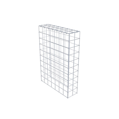 Mounted gabion type 3 100 cm x 70 cm x 20 cm (L x H x D), mesh size 10 cm x 10 cm, C-ring
