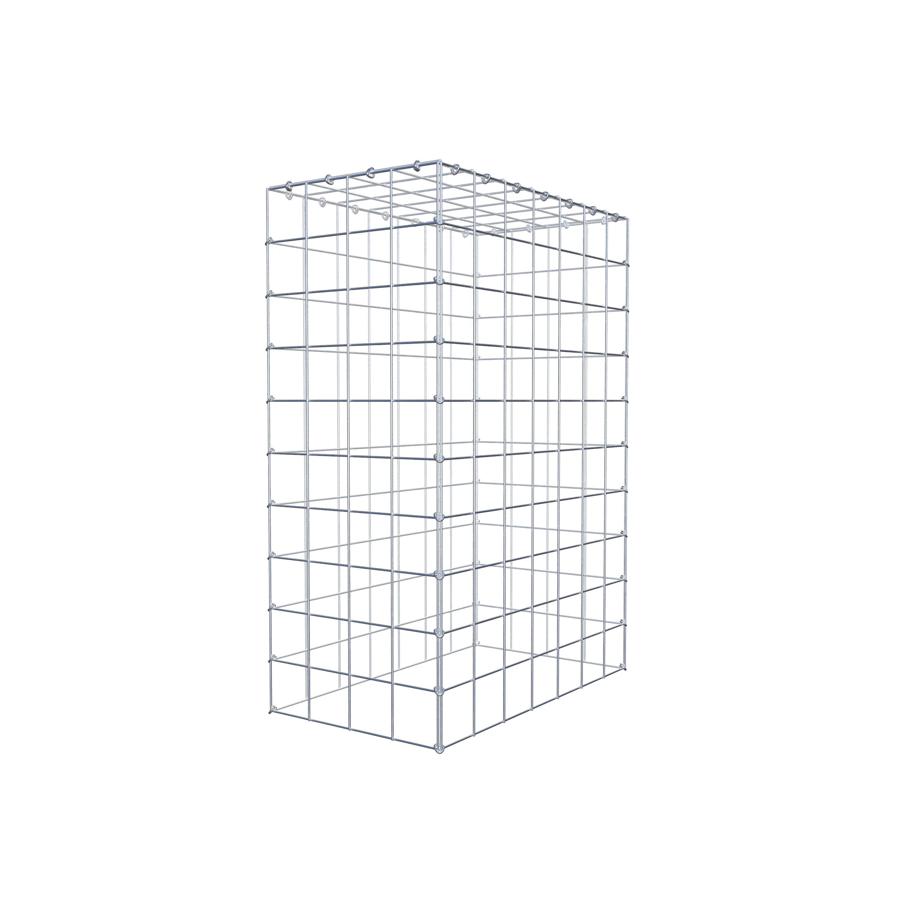 Mounted gabion type 3 100 cm x 70 cm x 40 cm (L x H x D), mesh size 10 cm x 10 cm, C-ring