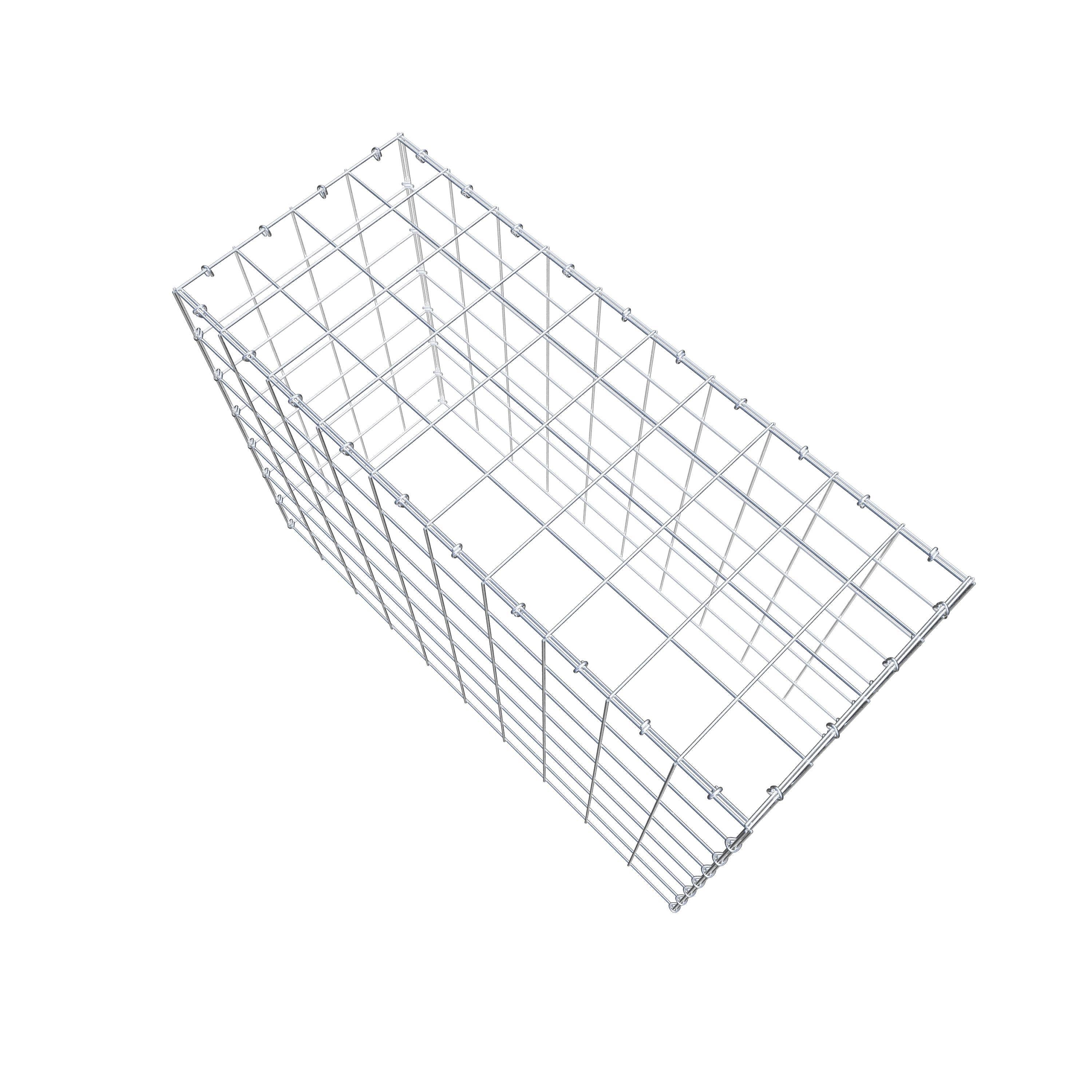 Schanskorf type 3 100 cm x 70 cm x 40 cm (L x H x D), maaswijdte 10 cm x 10 cm, C-ring