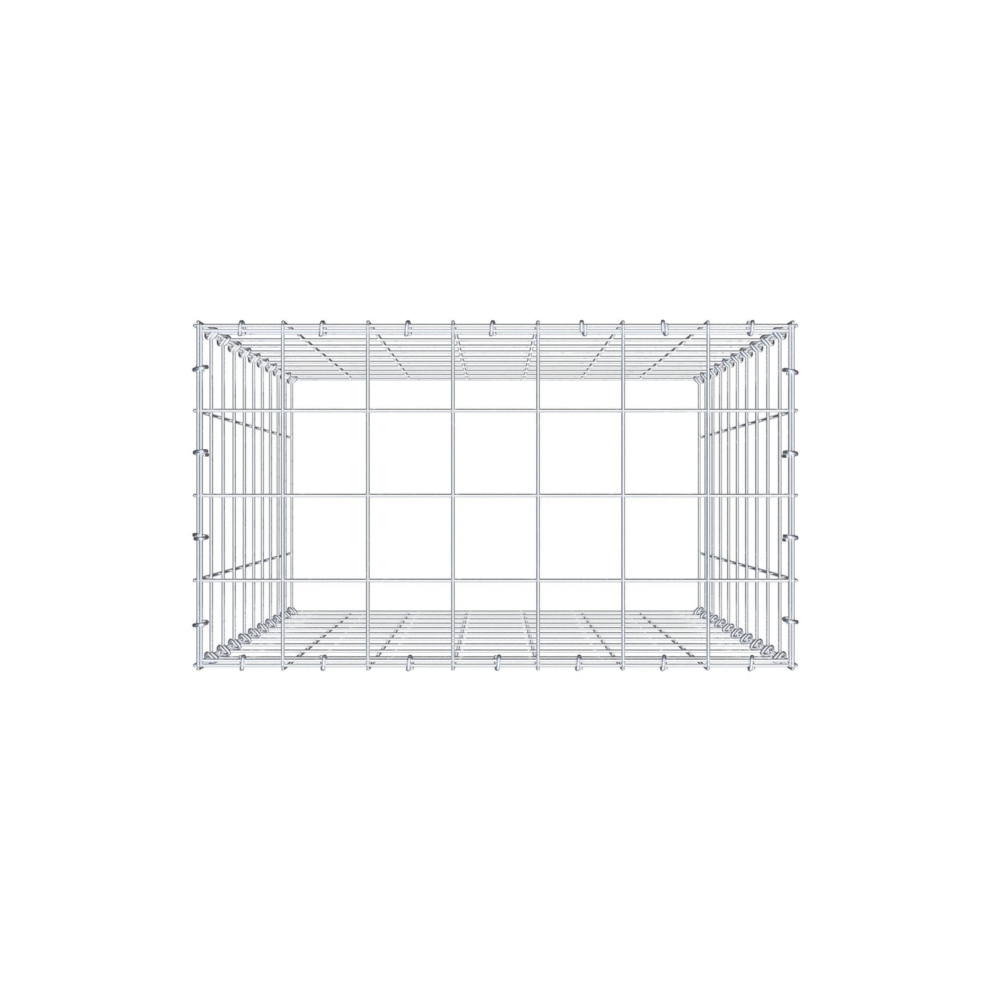 Pila adicional tipo 3 100 cm x 70 cm x 40 cm (L x A x P), malla 10 cm x 10 cm, anillo en C