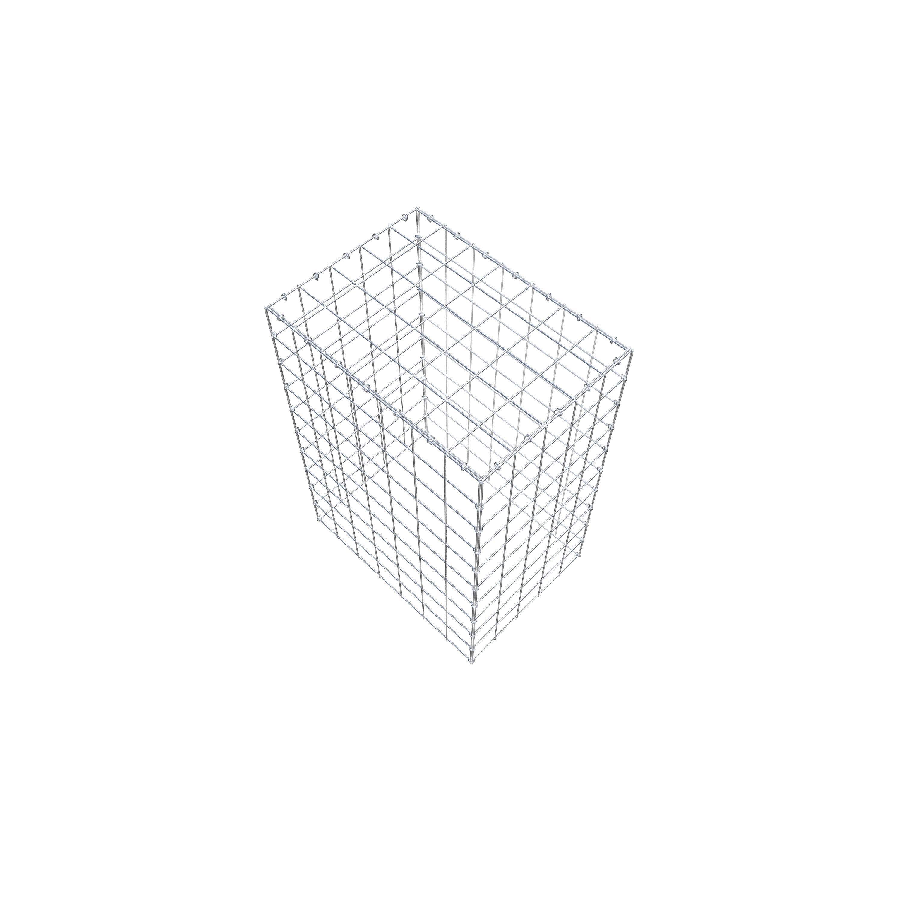 Mounted gabion type 3 100 cm x 70 cm x 50 cm (L x H x D), mesh size 10 cm x 10 cm, C-ring