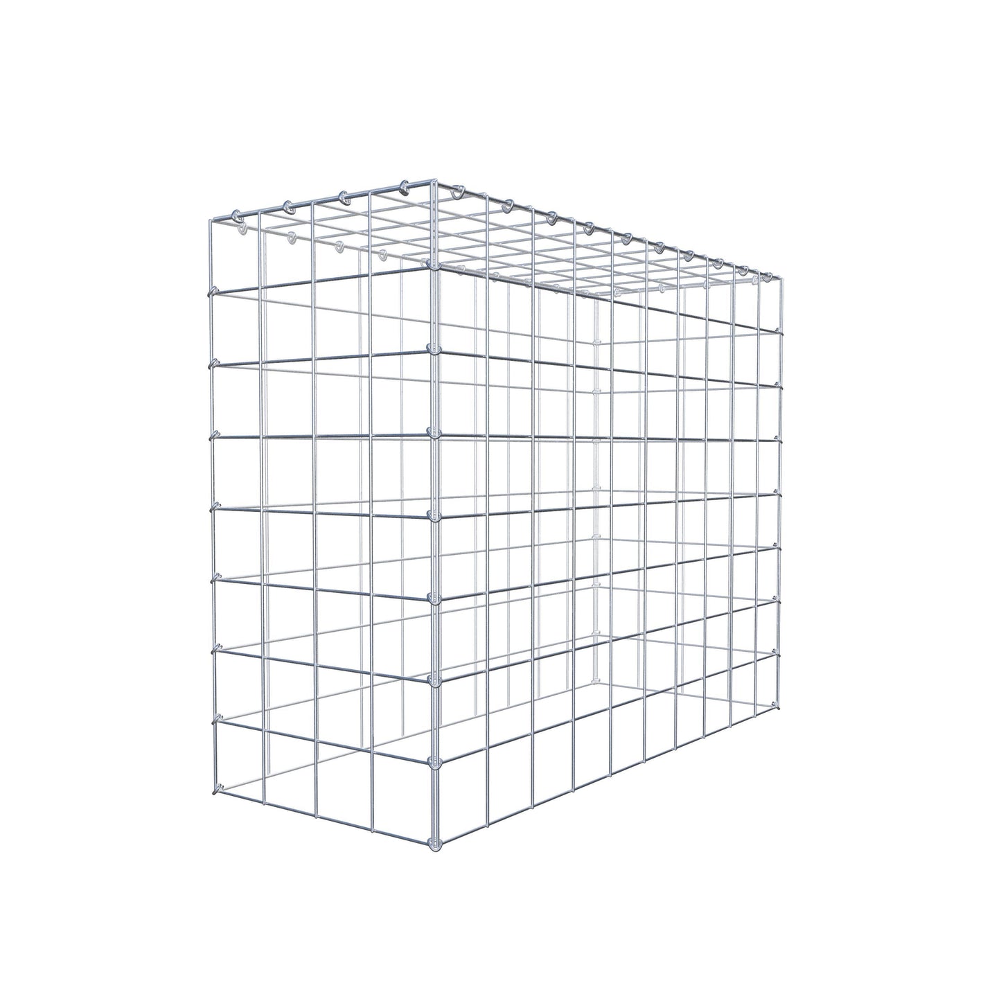 Monteret gabion type 3 100 cm x 80 cm x 40 cm (L x H x D), maskestørrelse 10 cm x 10 cm, C-ring