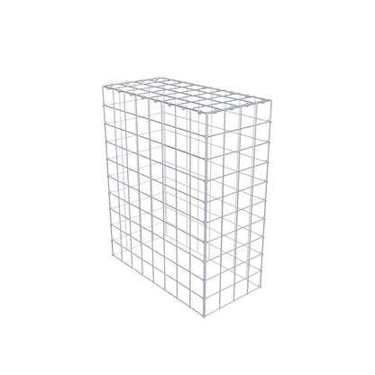 Monteret gabion type 3 100 cm x 80 cm x 40 cm (L x H x D), maskestørrelse 10 cm x 10 cm, C-ring