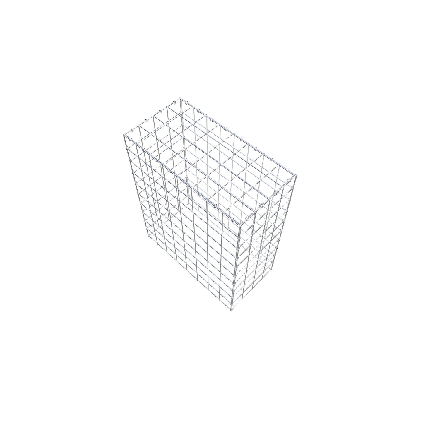 Monteret gabion type 3 100 cm x 80 cm x 40 cm (L x H x D), maskestørrelse 10 cm x 10 cm, C-ring