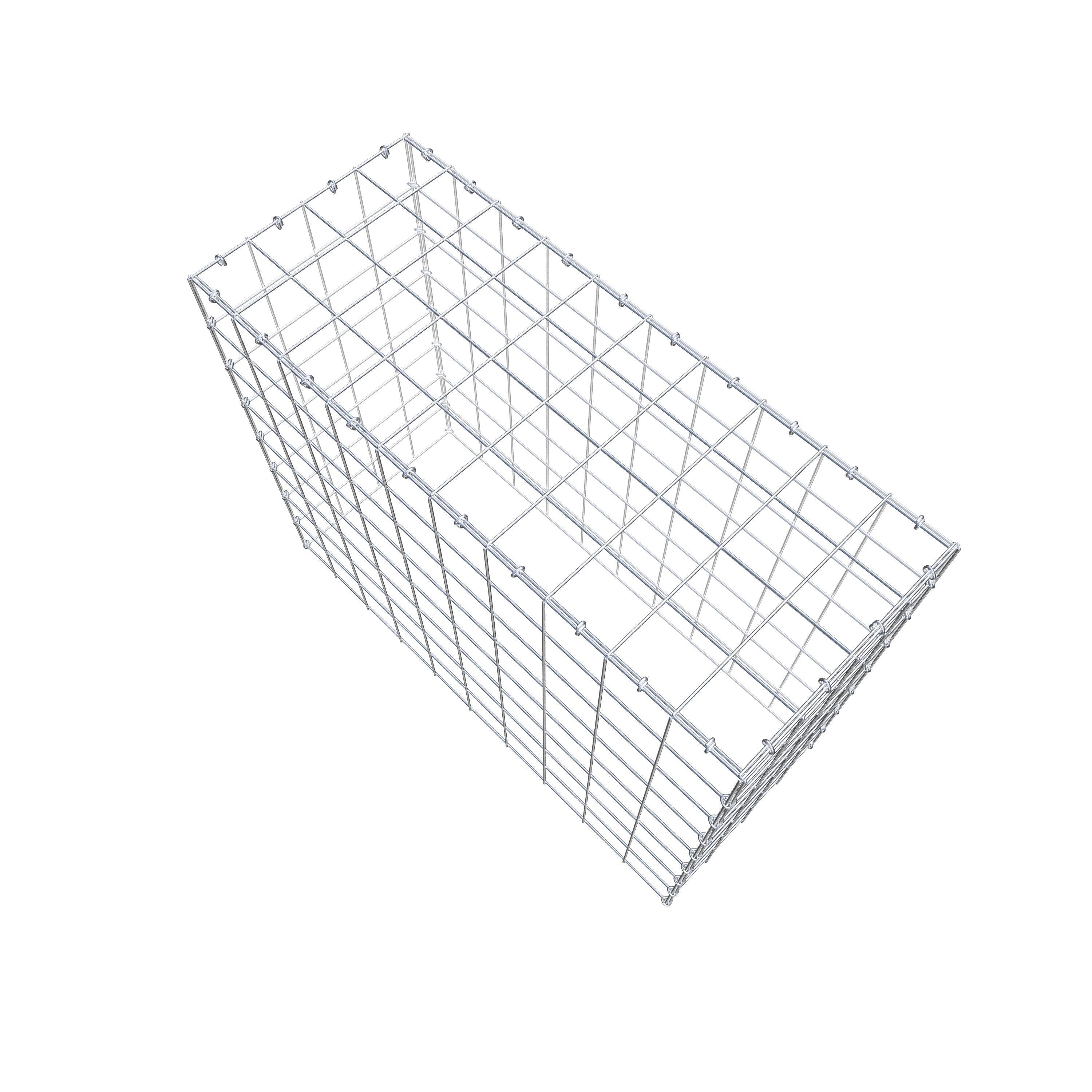 Schanskorf type 3 100 cm x 80 cm x 40 cm (L x H x D), maaswijdte 10 cm x 10 cm, C-ring