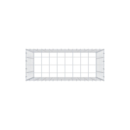 Monteret gabion type 3 100 cm x 80 cm x 40 cm (L x H x D), maskestørrelse 10 cm x 10 cm, C-ring