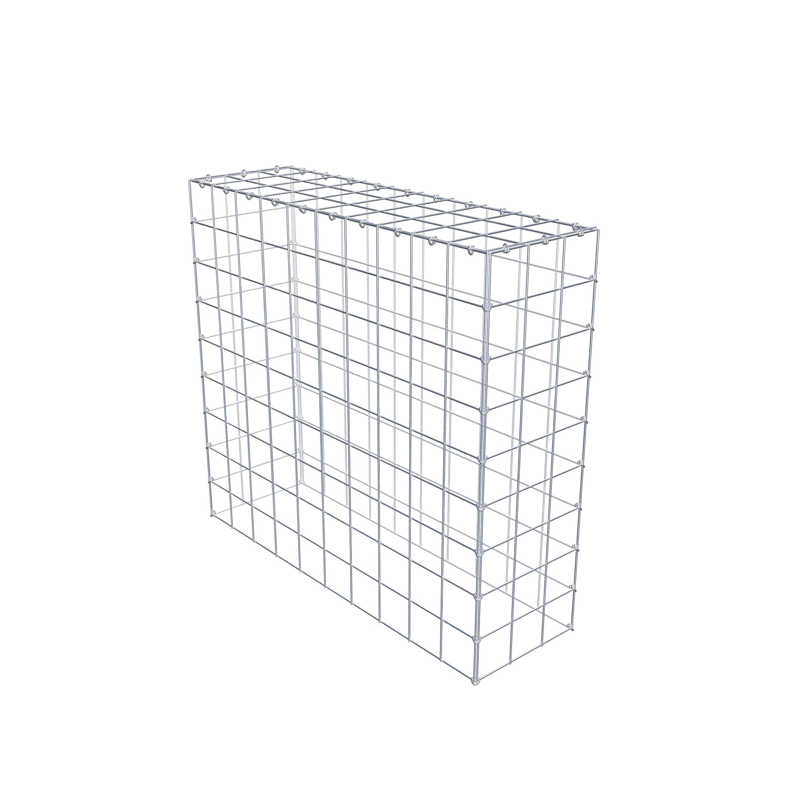 Schanskorf type 3 100 cm x 90 cm x 30 cm (L x H x D), maaswijdte 10 cm x 10 cm, C-ring