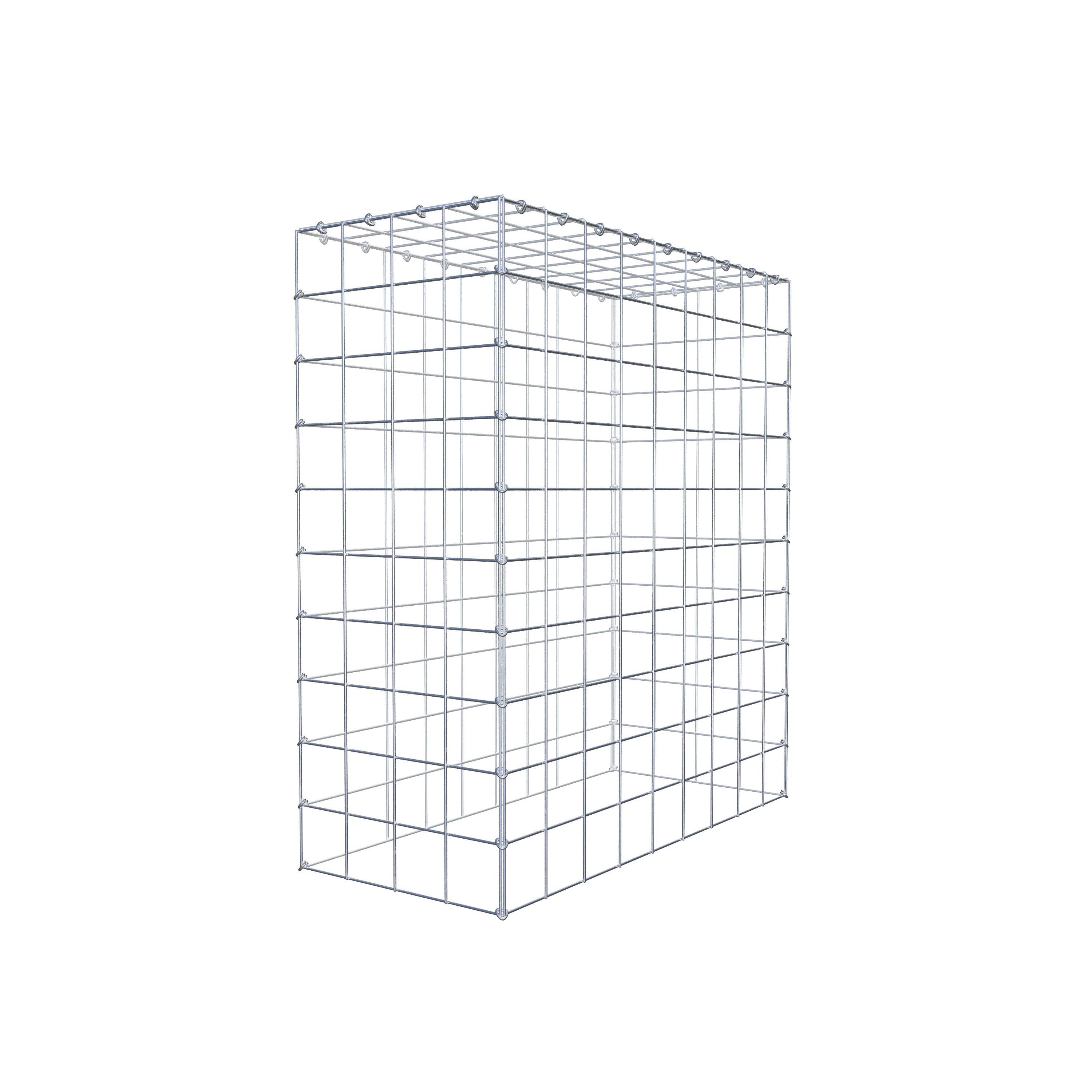 Monteret gabion type 3 100 cm x 90 cm x 40 cm (L x H x D), maskestørrelse 10 cm x 10 cm, C-ring