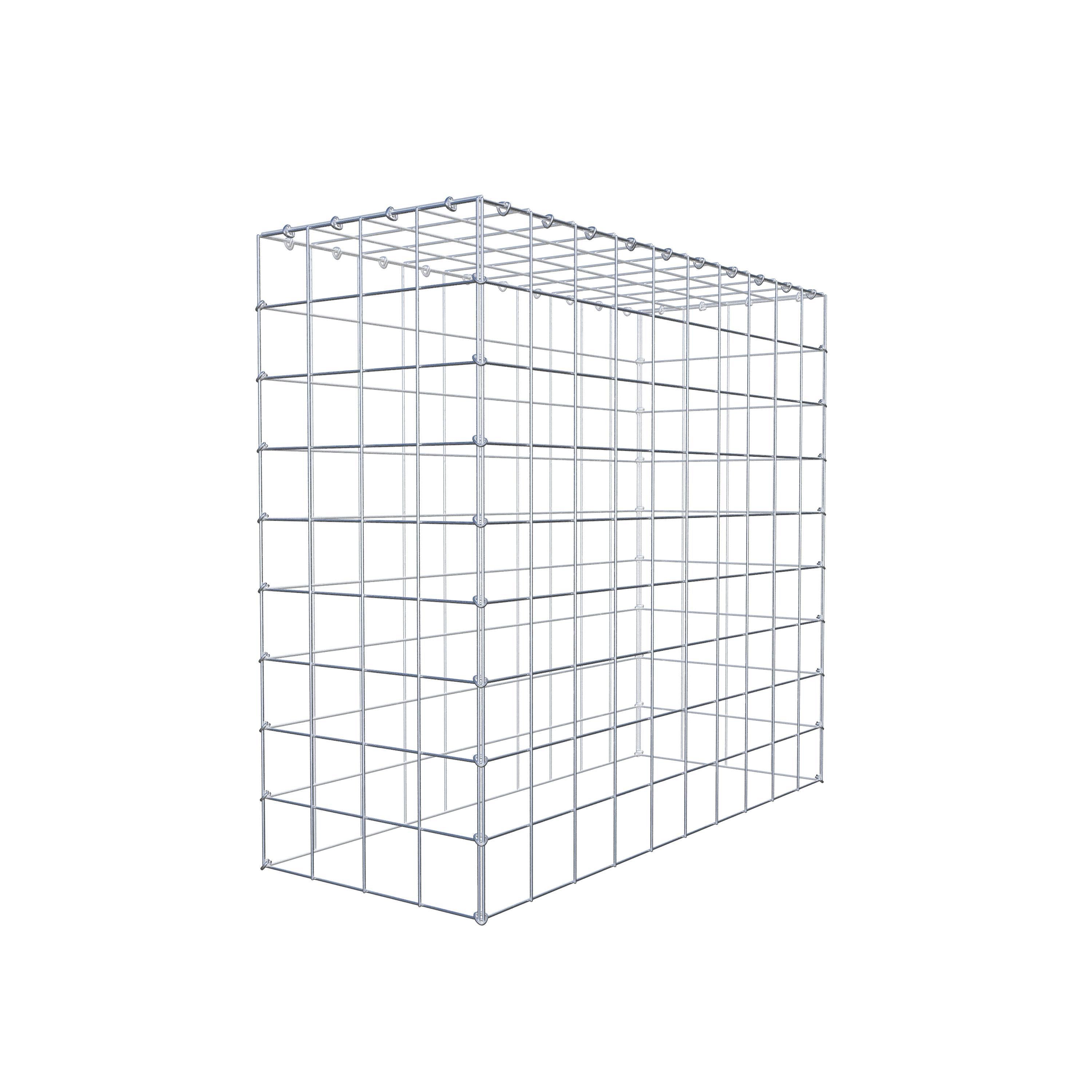 Monteret gabion type 3 100 cm x 90 cm x 40 cm (L x H x D), maskestørrelse 10 cm x 10 cm, C-ring