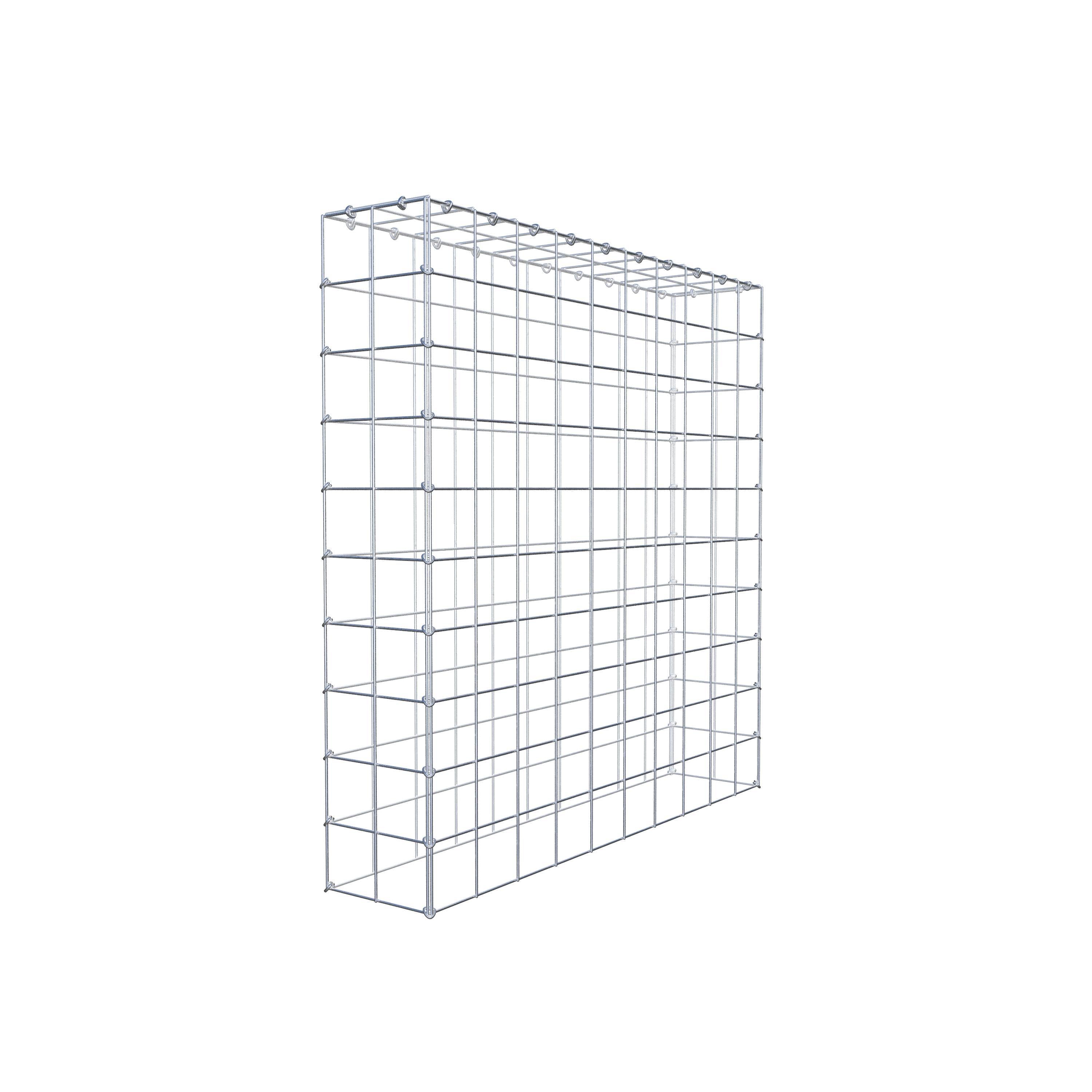 Schanskorf type 3 100 cm x 100 cm x 20 cm (L x H x D), maaswijdte 10 cm x 10 cm, C-ring